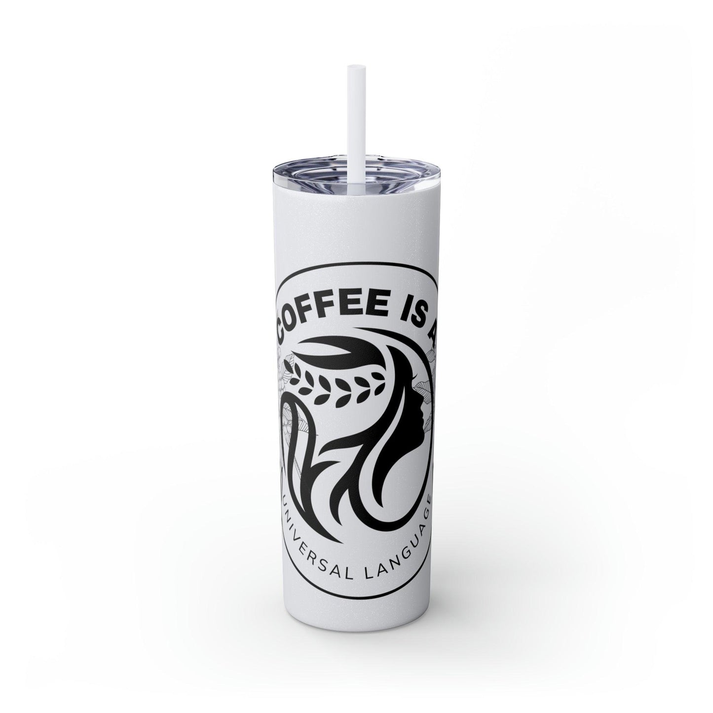 Coffeebre Skinny Travel Tumbler with Straw, 20oz - COFFEEBRE