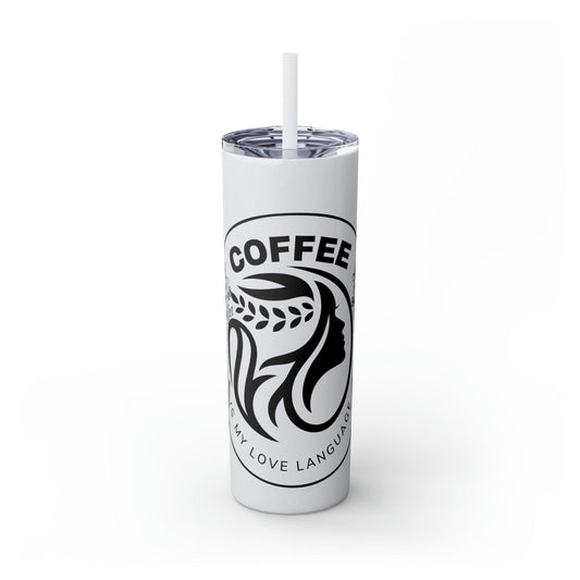 Coffeebre Skinny Tumbler Coffee Gift with Straw, 20oz - COFFEEBRE