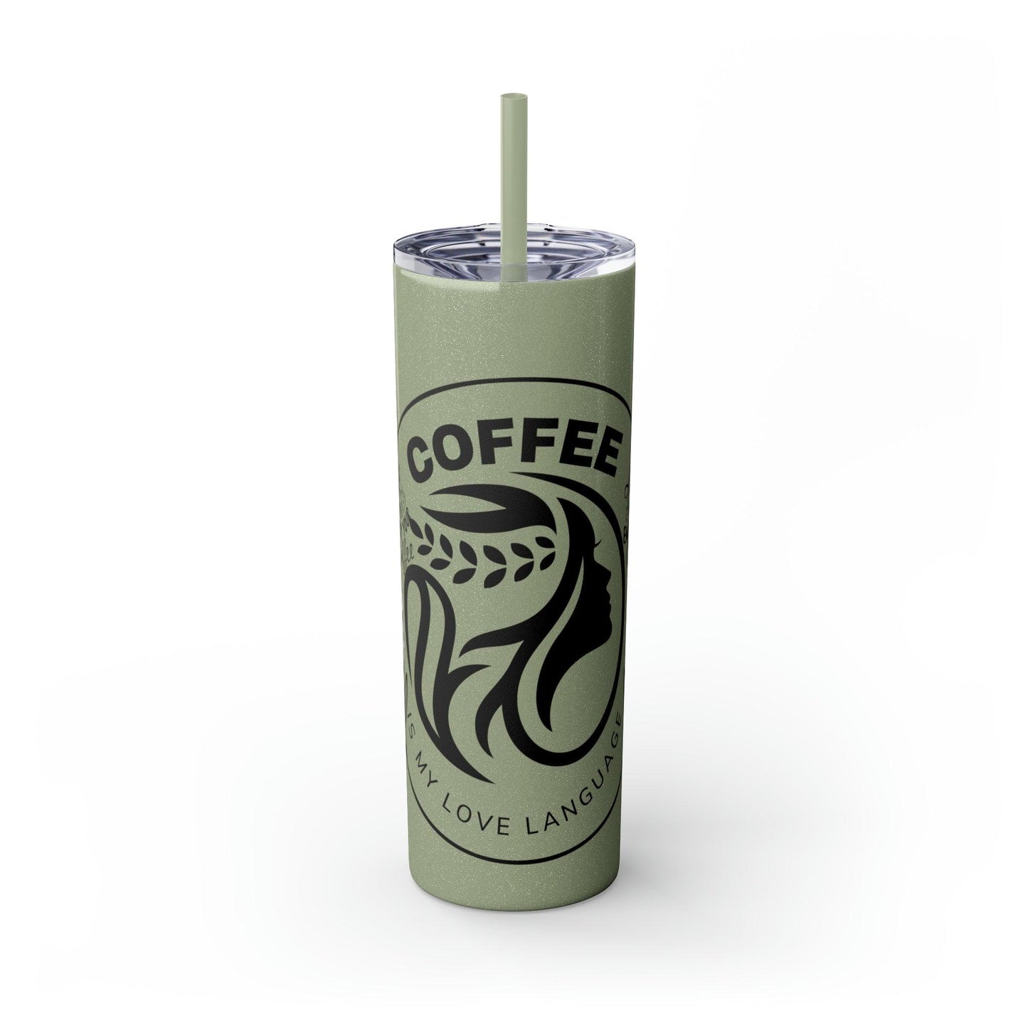 Coffeebre Skinny Tumbler Coffee Gift with Straw, 20oz - COFFEEBRE