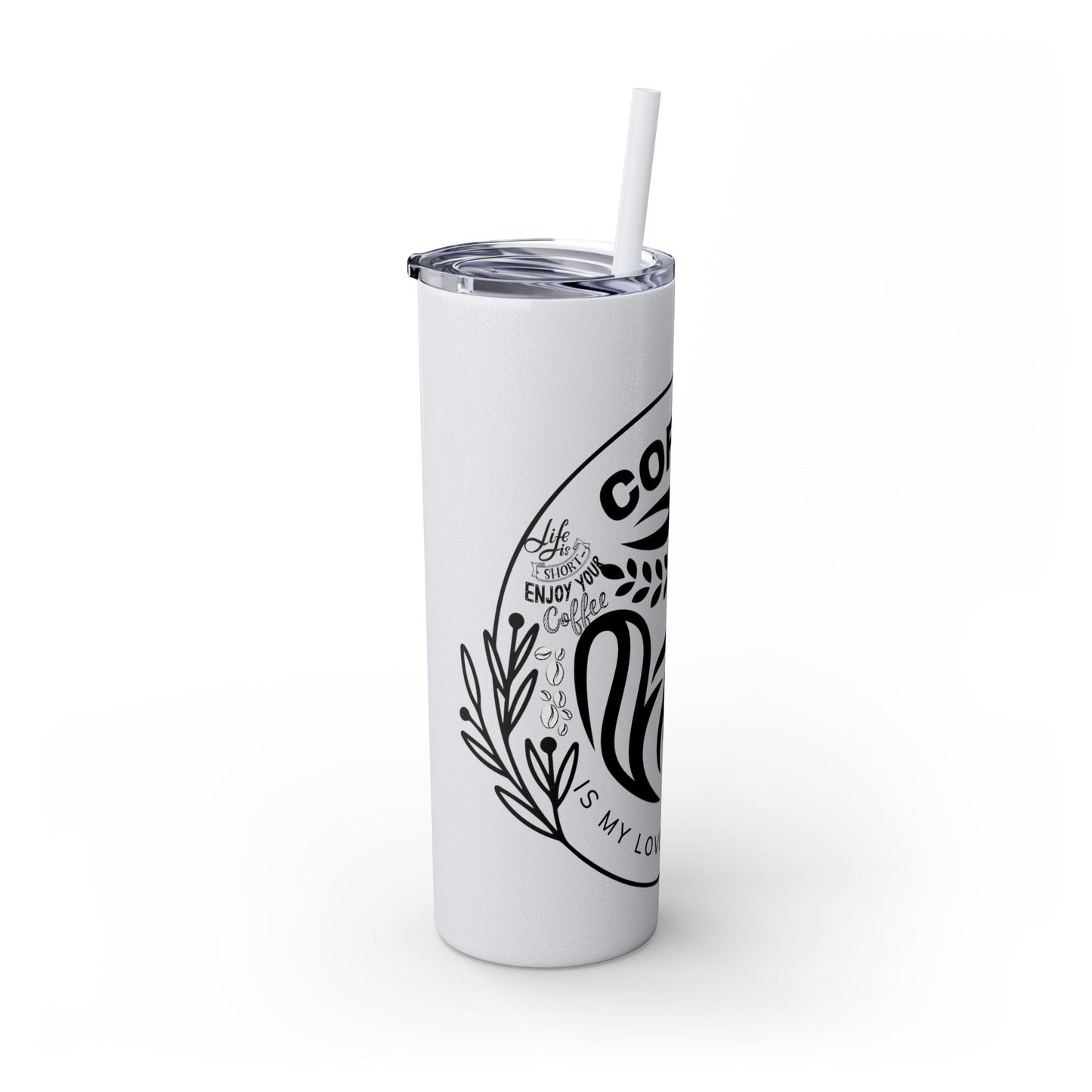 Coffeebre Skinny Tumbler Coffee Gift with Straw, 20oz - COFFEEBRE