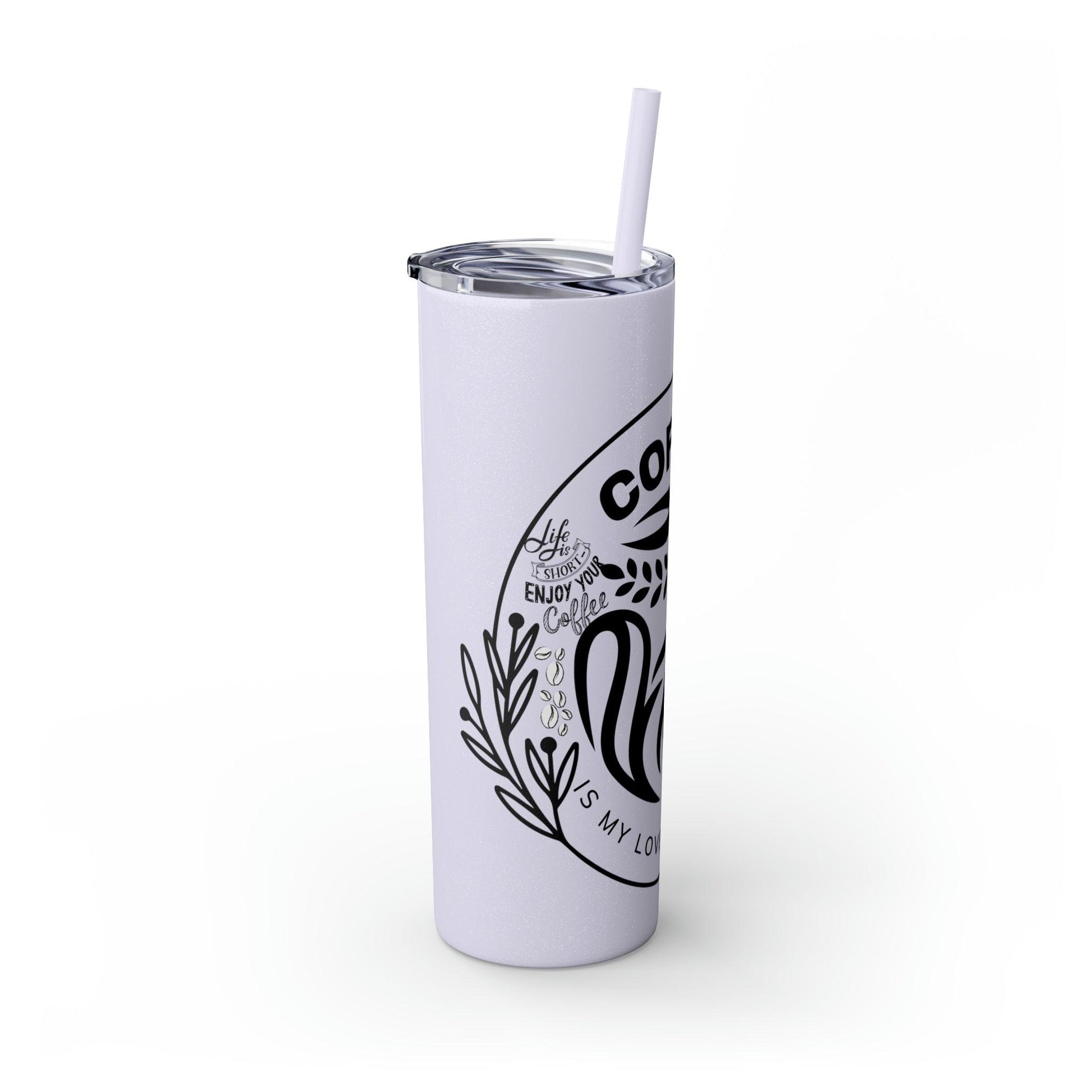 Coffeebre Skinny Tumbler Coffee Gift with Straw, 20oz - COFFEEBRE