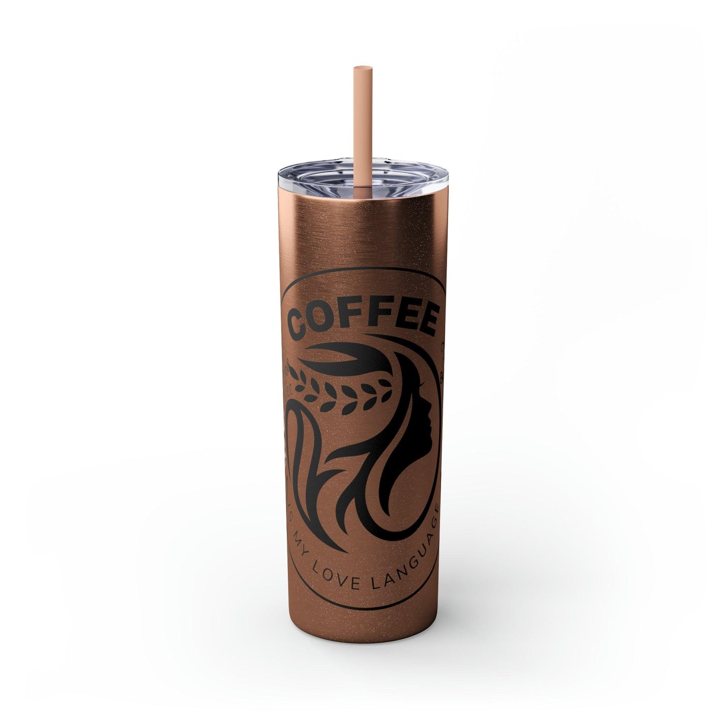 Coffeebre Skinny Tumbler Coffee Gift with Straw, 20oz - COFFEEBRE