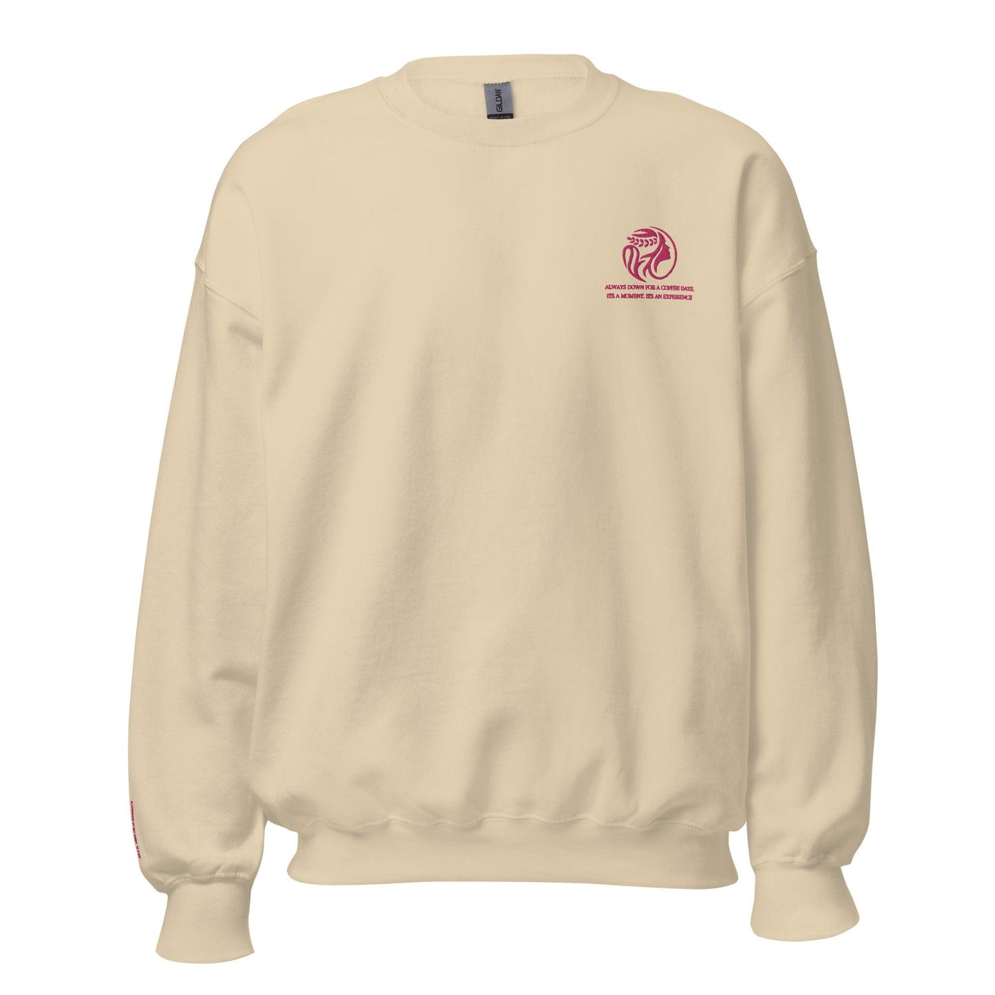 Coffeebre Unisex Embroidery Crewneck Sweatshirt - COFFEEBRE