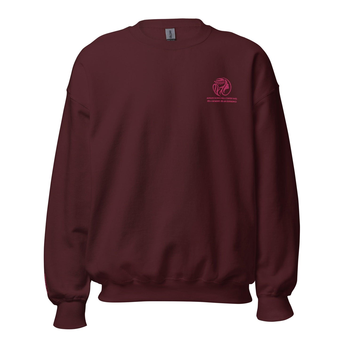 Coffeebre Unisex Embroidery Crewneck Sweatshirt - COFFEEBRE