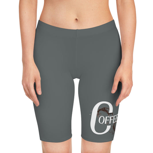 Coffeebre Women's Grey Bike Shorts - COFFEEBRE