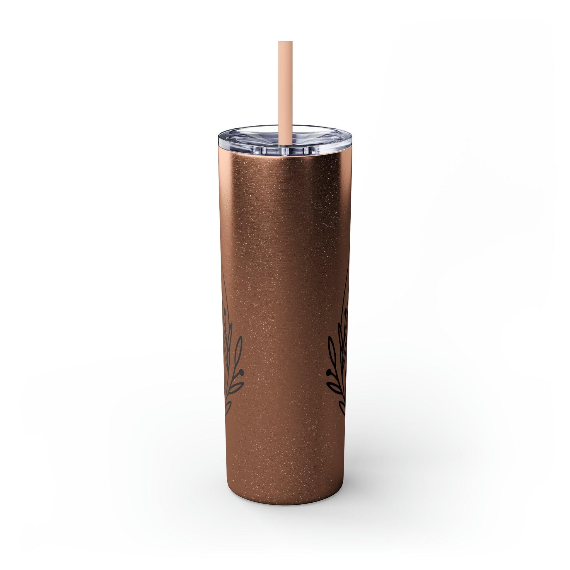 Coffeebre You Can Brew It Skinny Tumbler with Straw, 20oz - COFFEEBRE