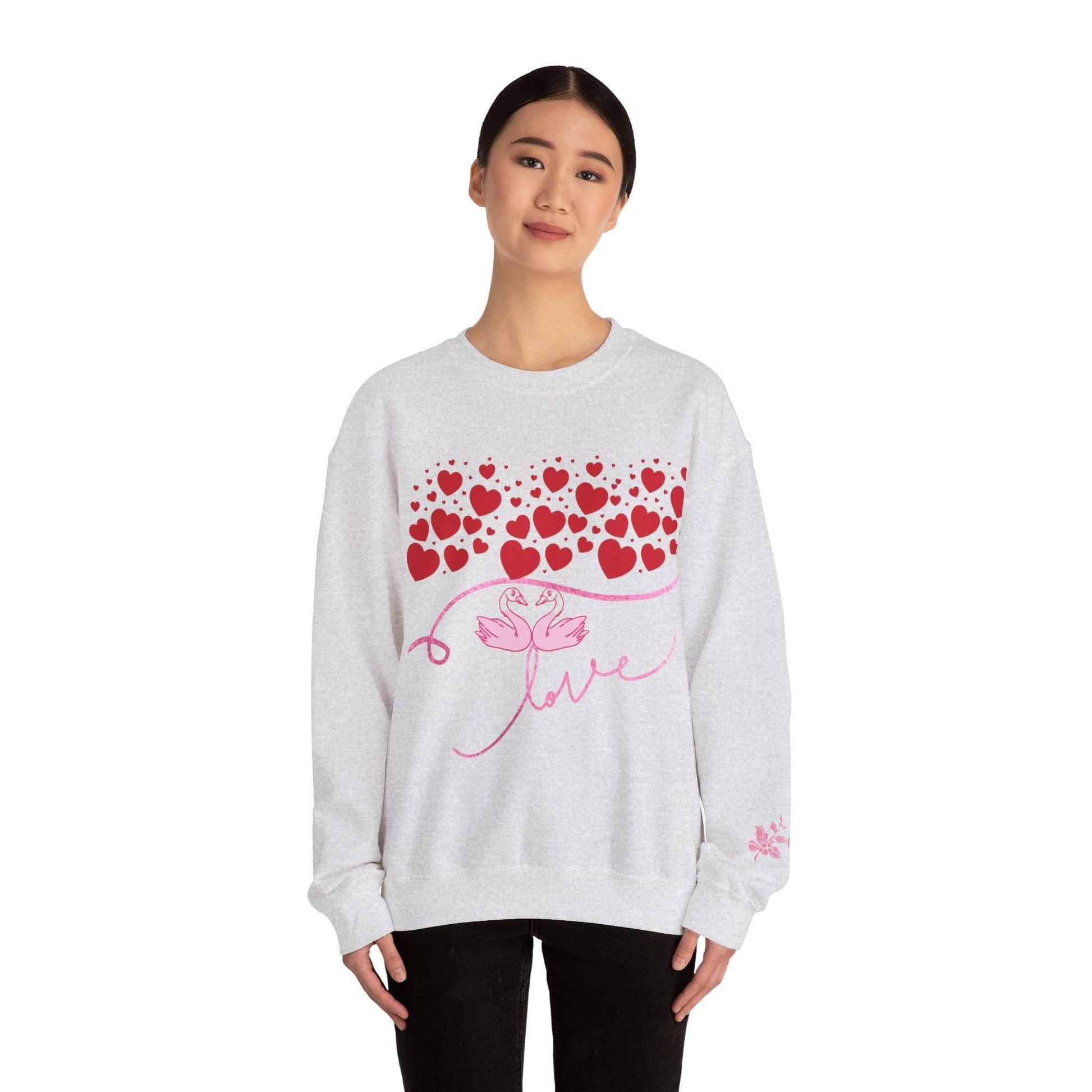 Crewneck Valentine's Love Sweatshirt - COFFEEBRE