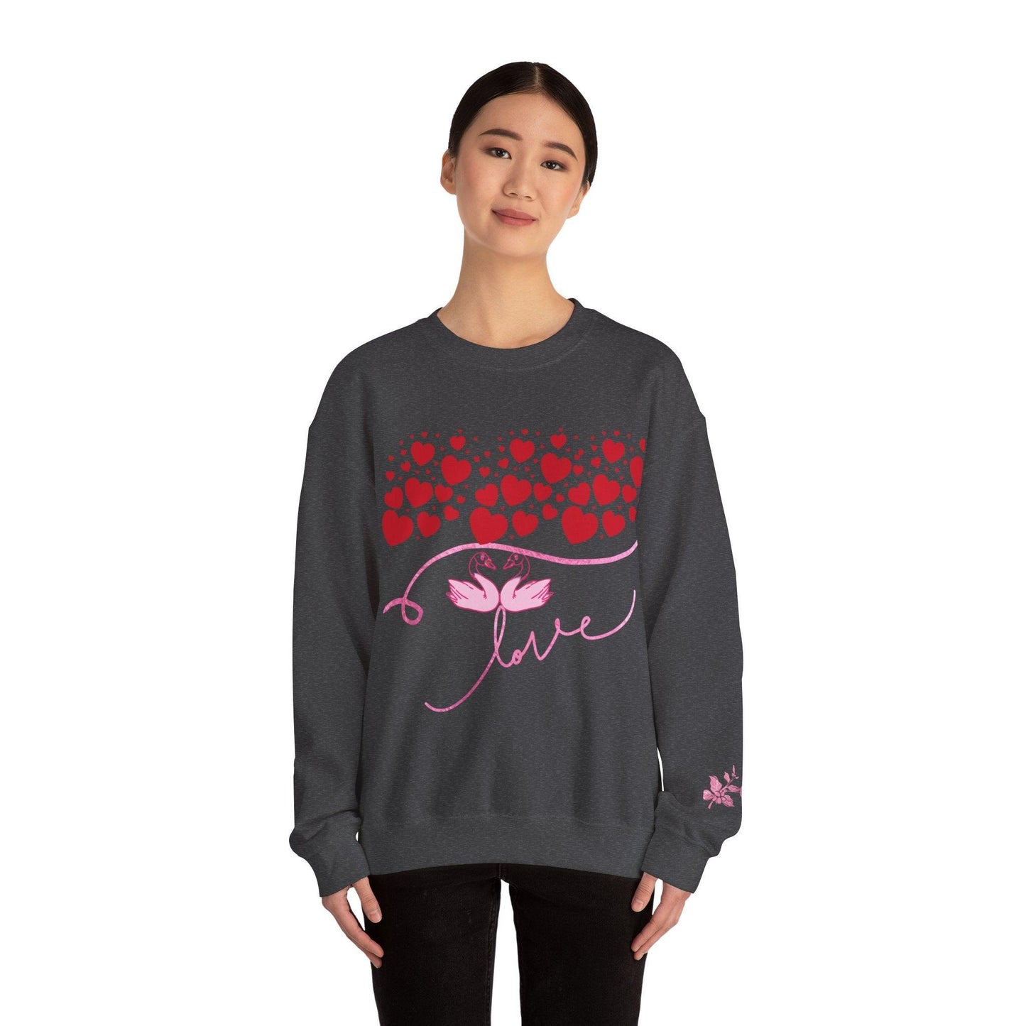 Crewneck Valentine's Love Sweatshirt - COFFEEBRE