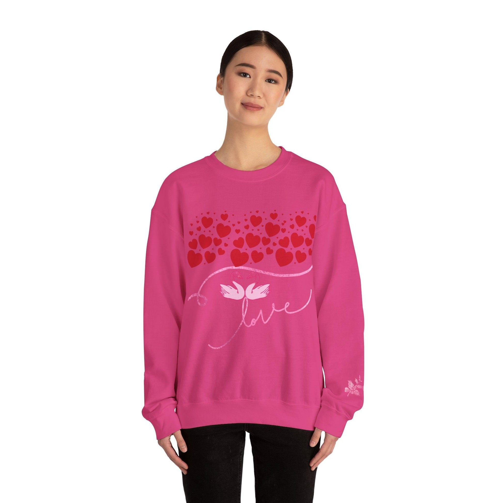 Crewneck Valentine's Love Sweatshirt - COFFEEBRE