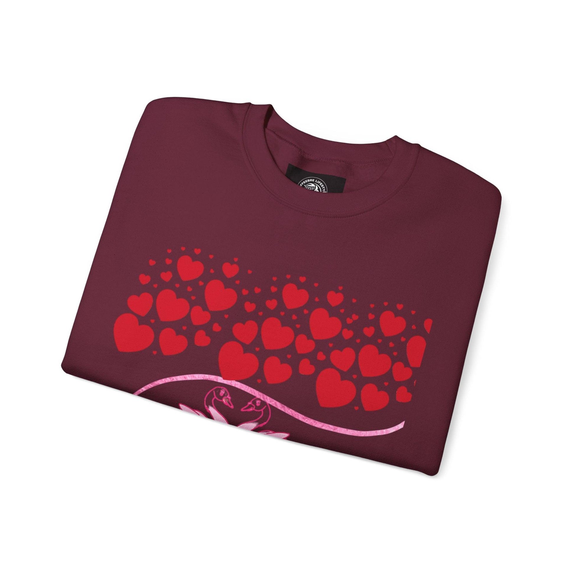 Crewneck Valentine's Love Sweatshirt - COFFEEBRE