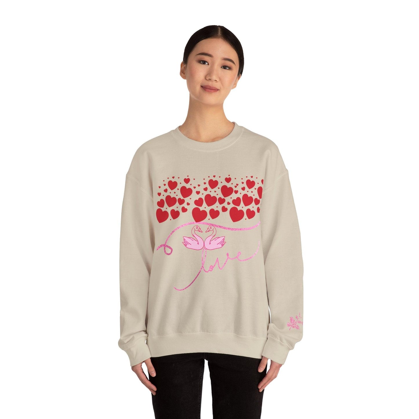 Crewneck Valentine's Love Sweatshirt - COFFEEBRE