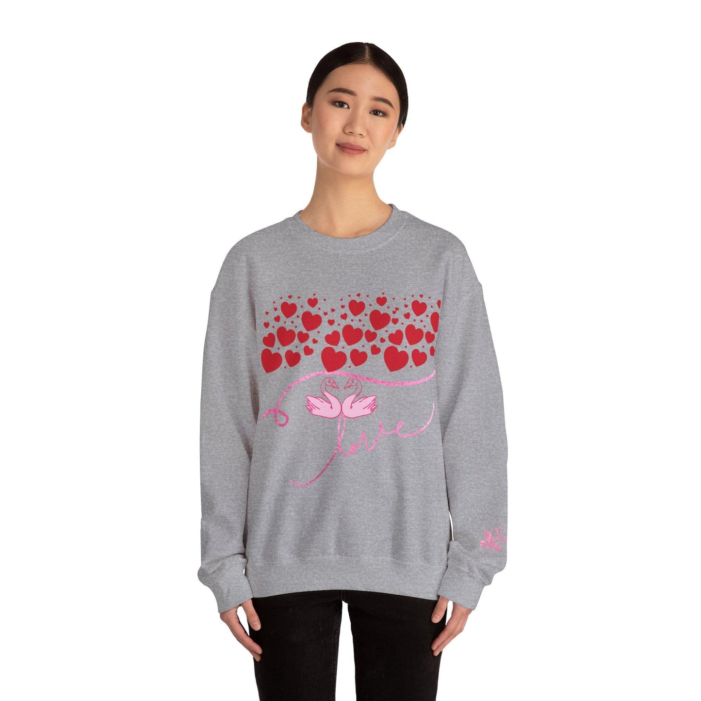 Crewneck Valentine's Love Sweatshirt - COFFEEBRE