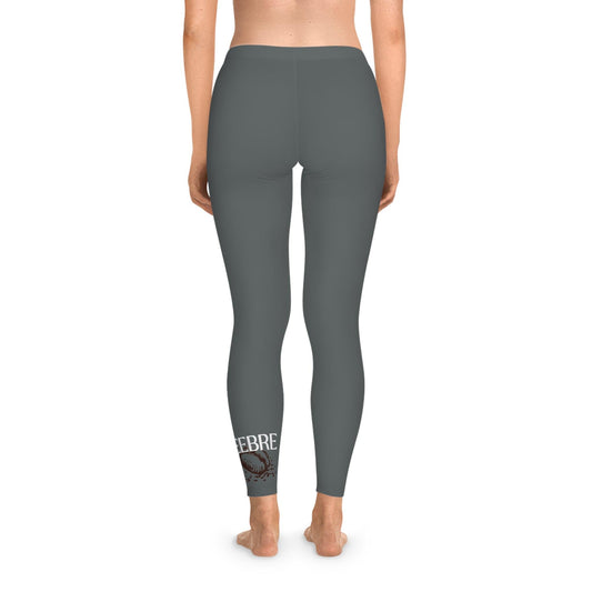 Dark Grey Stretchy Leggings - COFFEEBRE