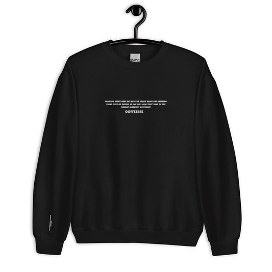 Embroidered Activewear Unisex Crewneck Sweatshirt - COFFEEBRE