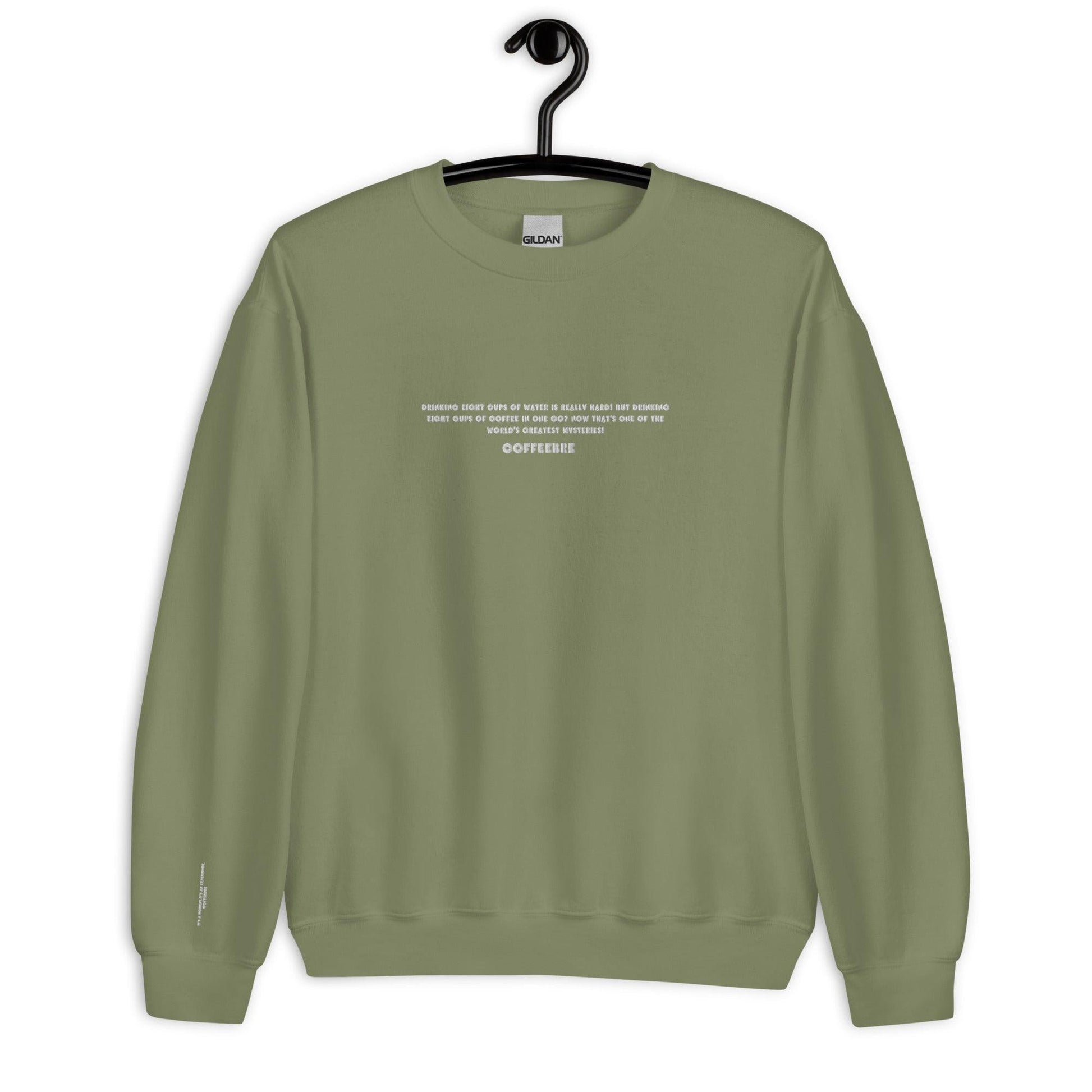 Embroidered Activewear Unisex Crewneck Sweatshirt - COFFEEBRE