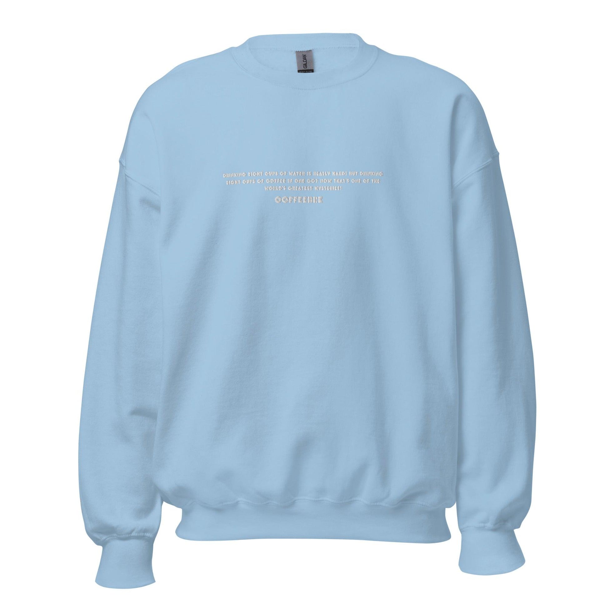 Embroidered Activewear Unisex Crewneck Sweatshirt - COFFEEBRE