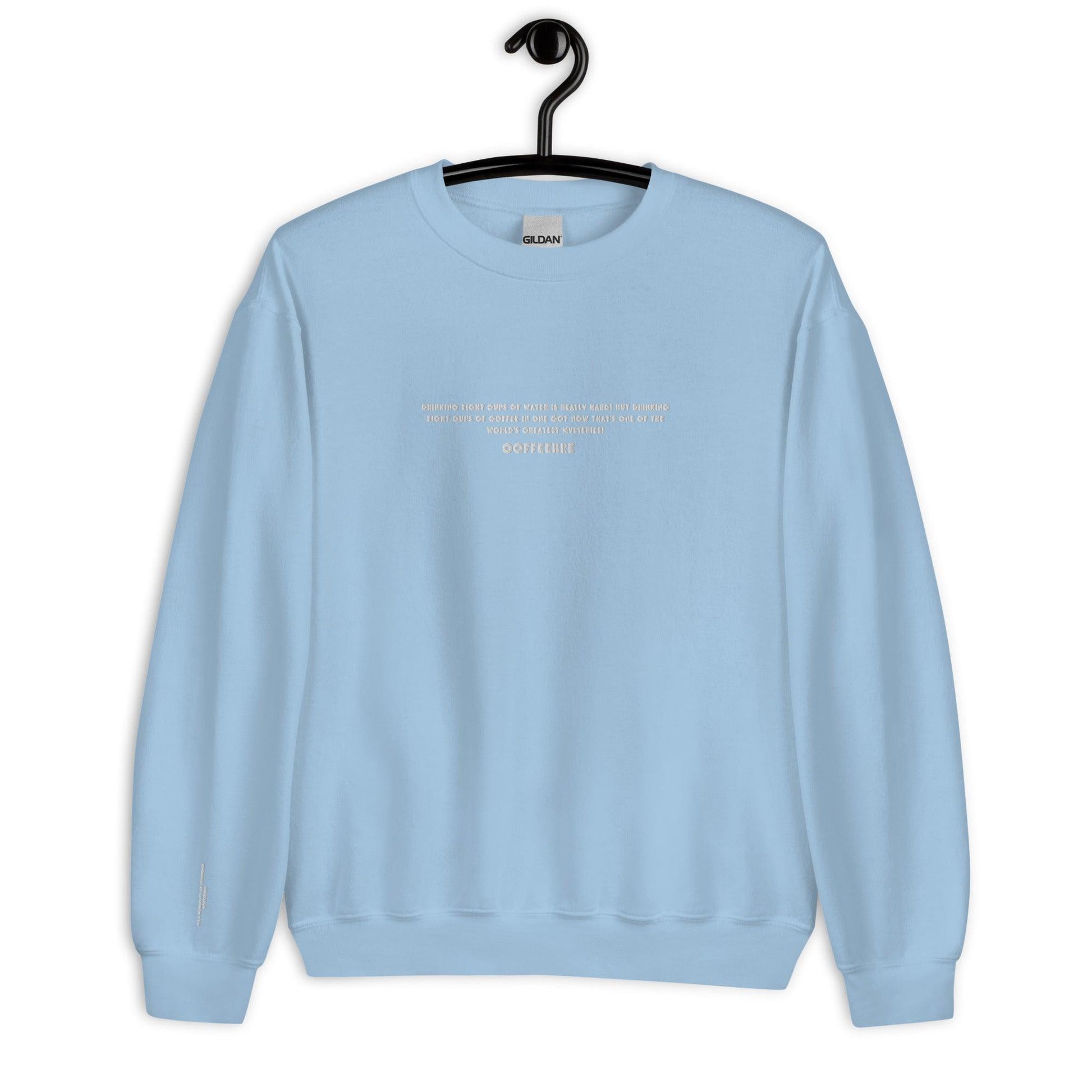 Embroidered Activewear Unisex Crewneck Sweatshirt - COFFEEBRE