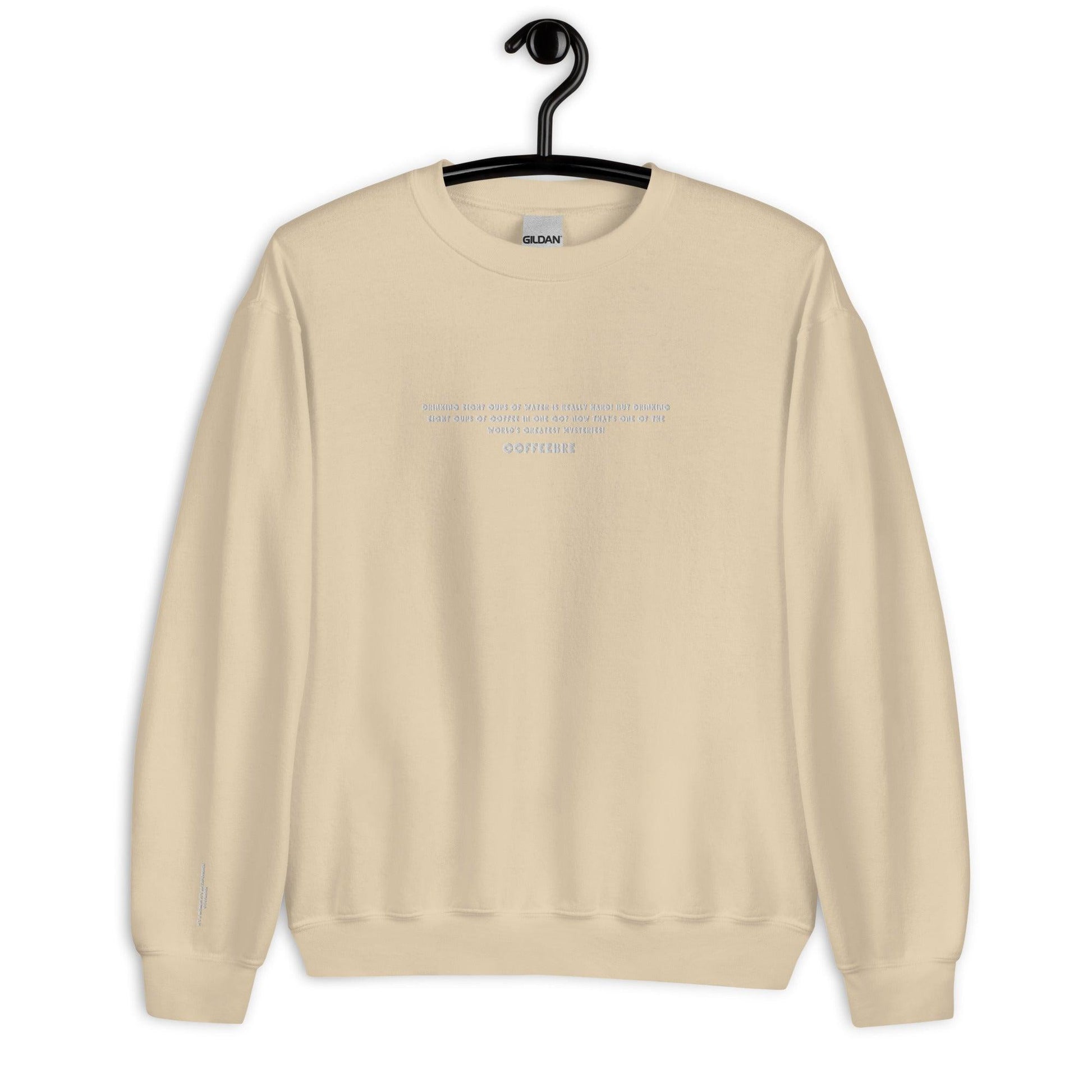 Embroidered Activewear Unisex Crewneck Sweatshirt - COFFEEBRE