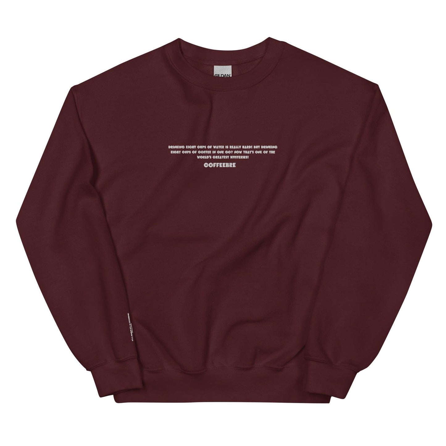 Embroidered Activewear Unisex Crewneck Sweatshirt - COFFEEBRE