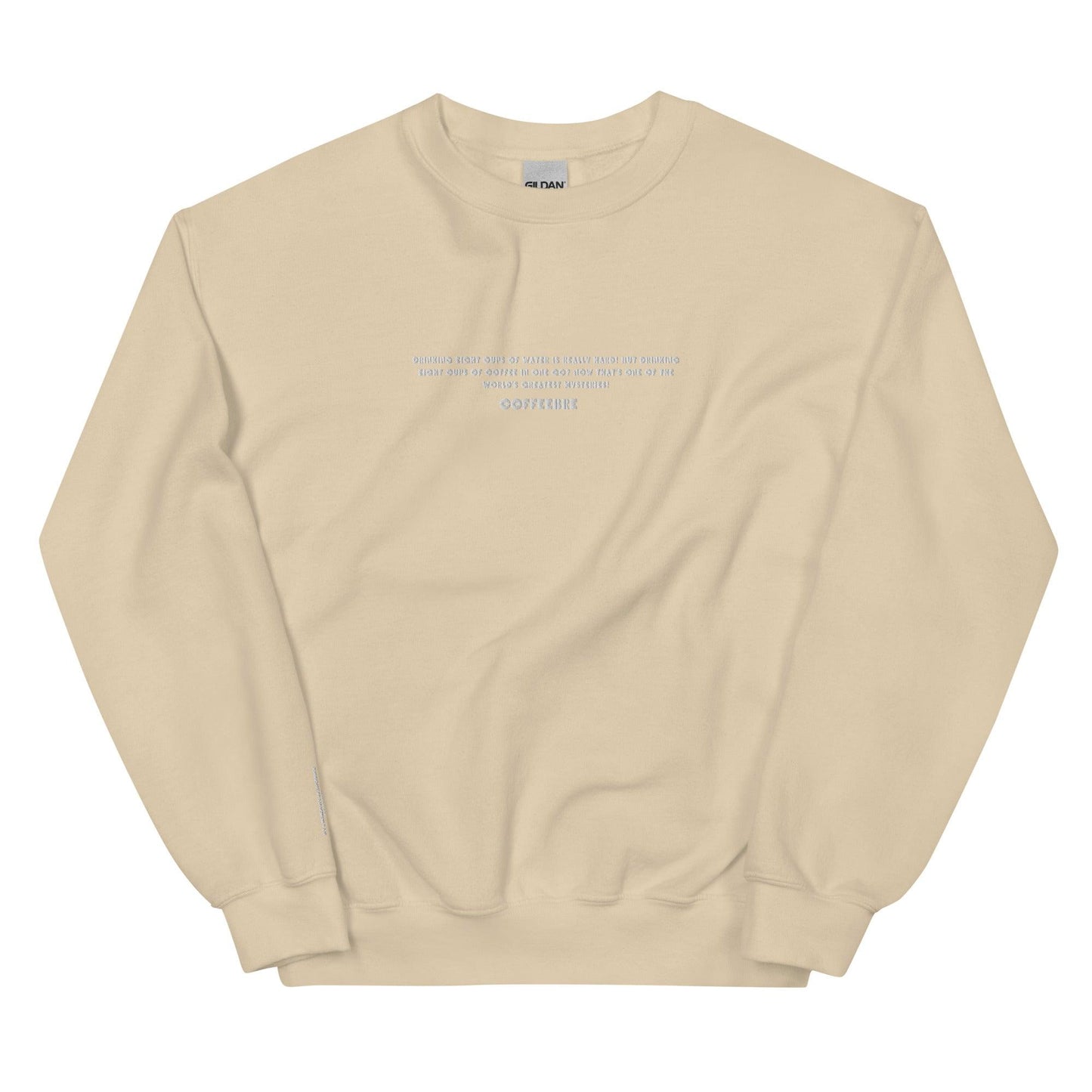 Embroidered Activewear Unisex Crewneck Sweatshirt - COFFEEBRE