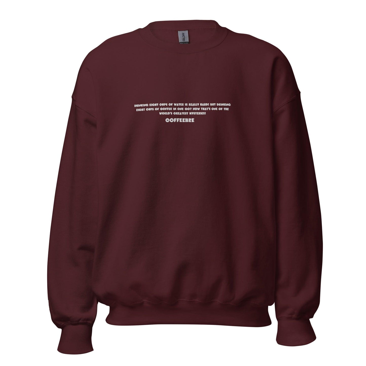 Embroidered Activewear Unisex Crewneck Sweatshirt - COFFEEBRE