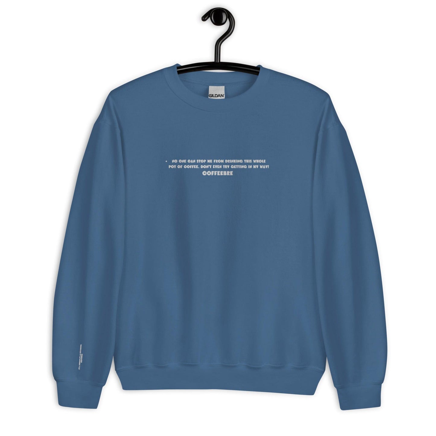 Embroidered Activewear Unisex Sweatshirt - COFFEEBRE