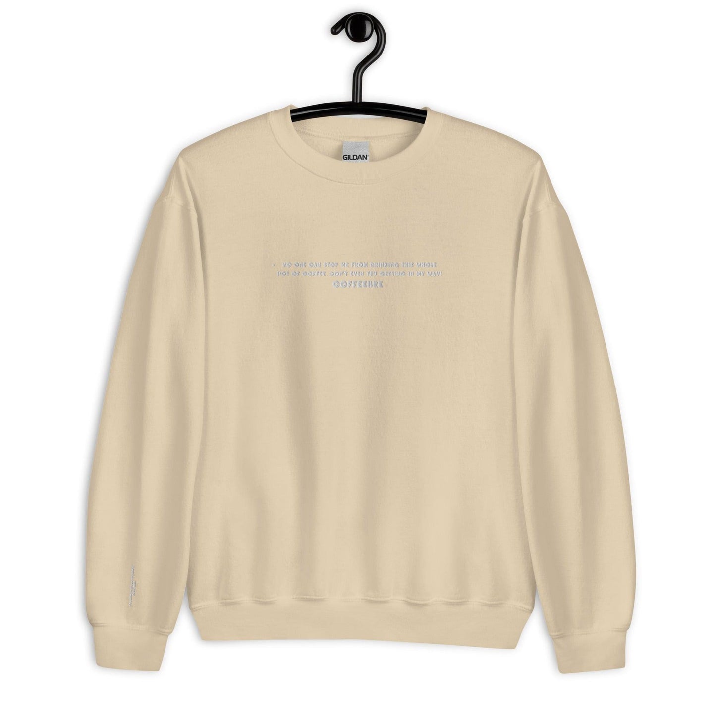 Embroidered Activewear Unisex Sweatshirt - COFFEEBRE