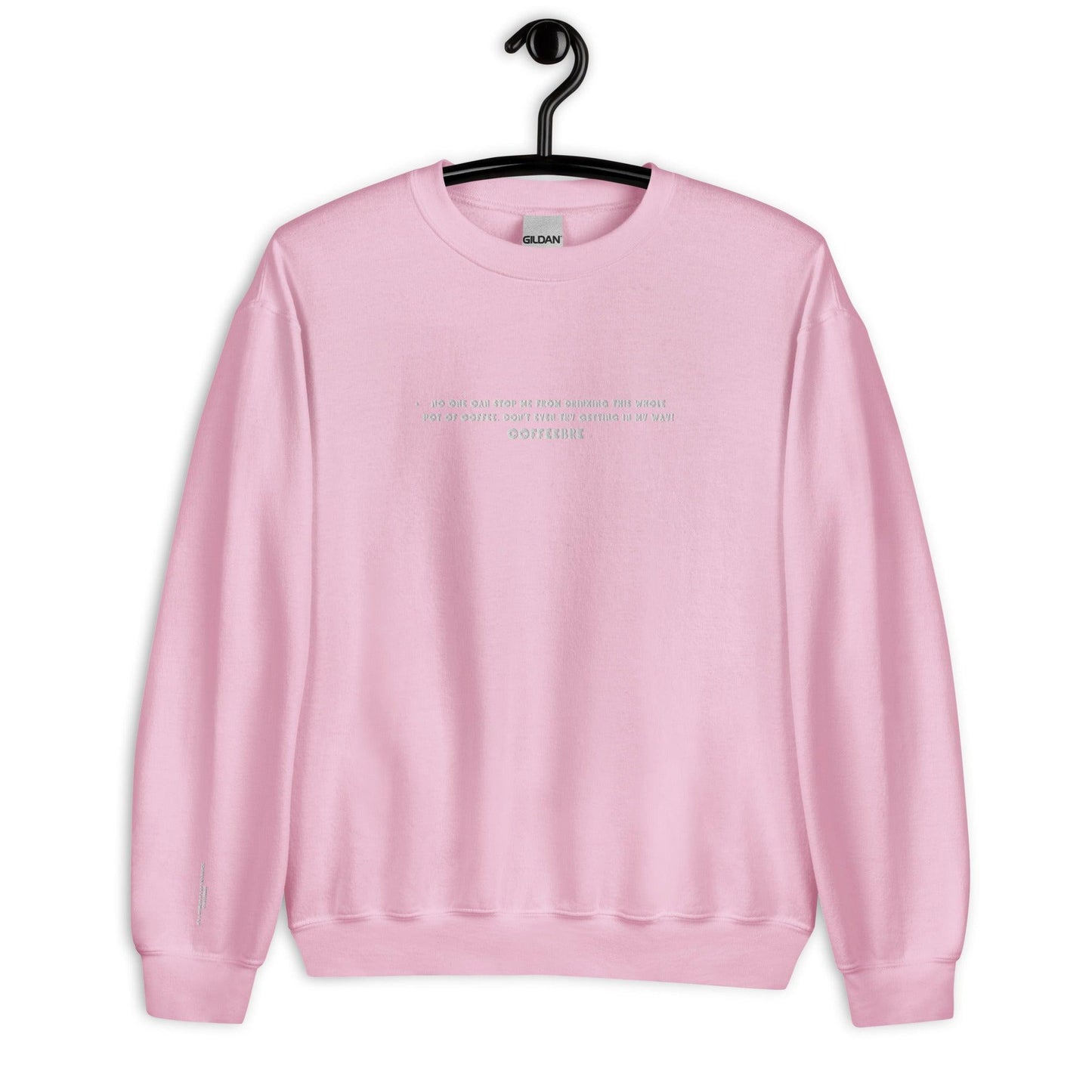 Embroidered Activewear Unisex Sweatshirt - COFFEEBRE