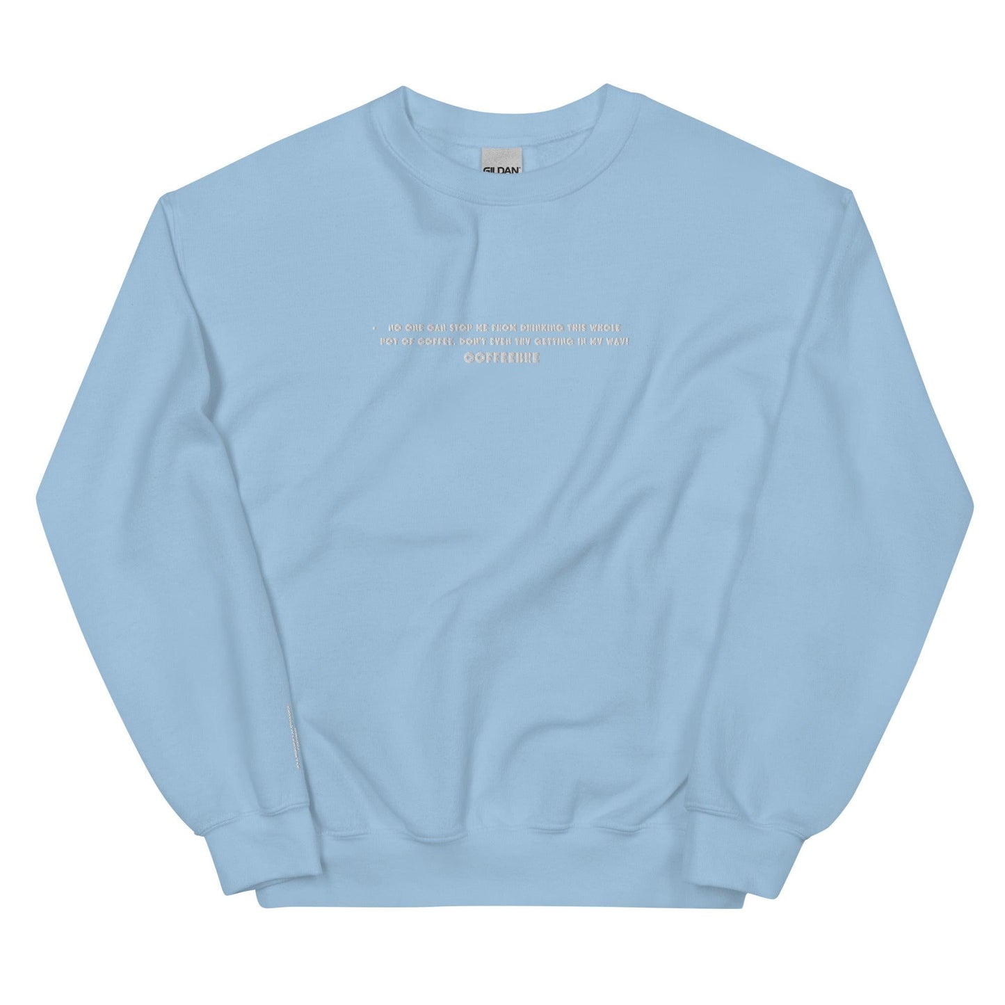 Embroidered Activewear Unisex Sweatshirt - COFFEEBRE