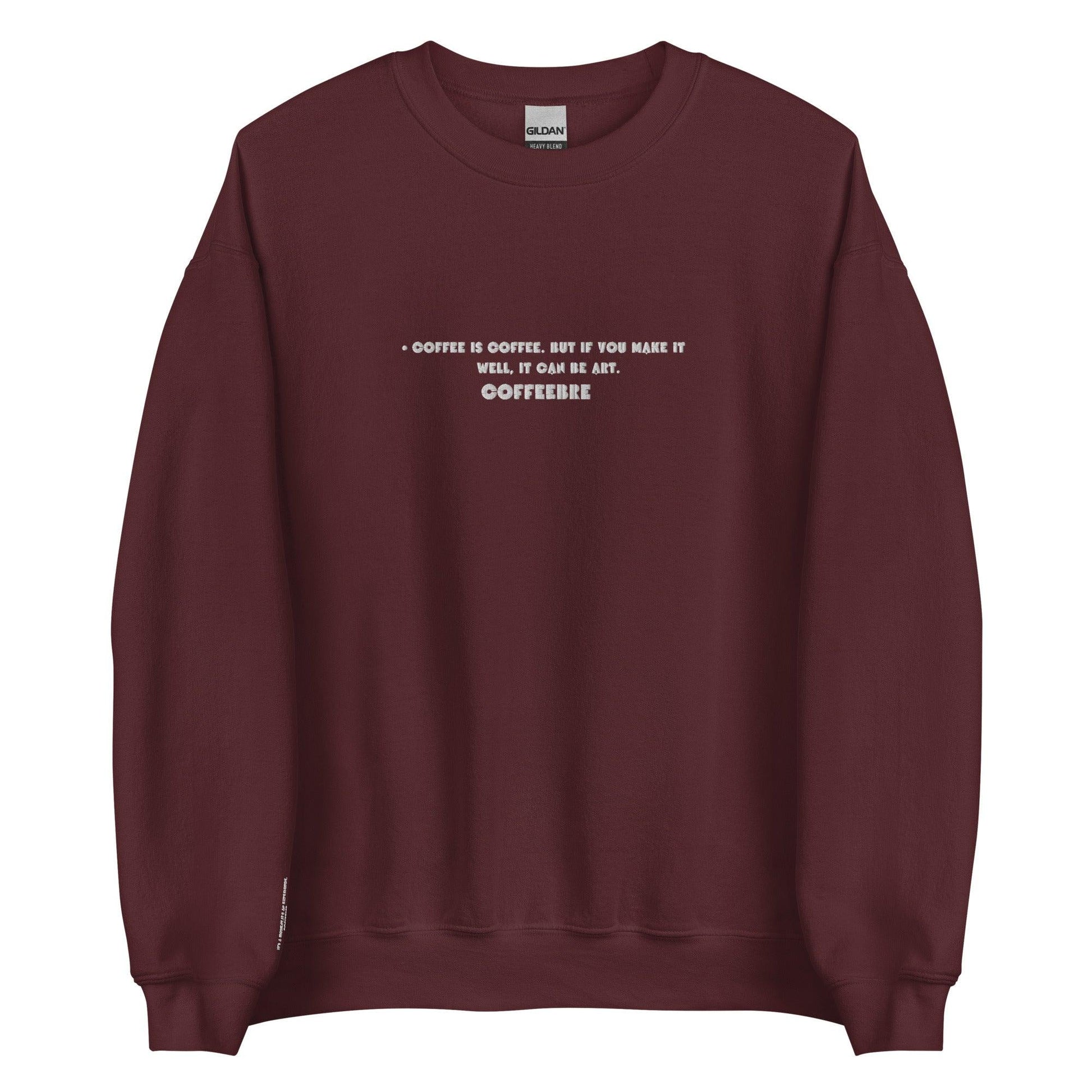 Embroidered Athleisure Unisex Crewneck Sweatshirt - COFFEEBRE