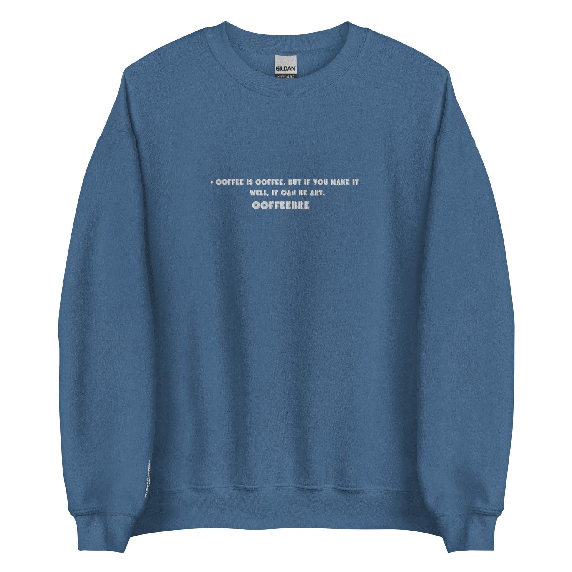 Embroidered Athleisure Unisex Crewneck Sweatshirt - COFFEEBRE