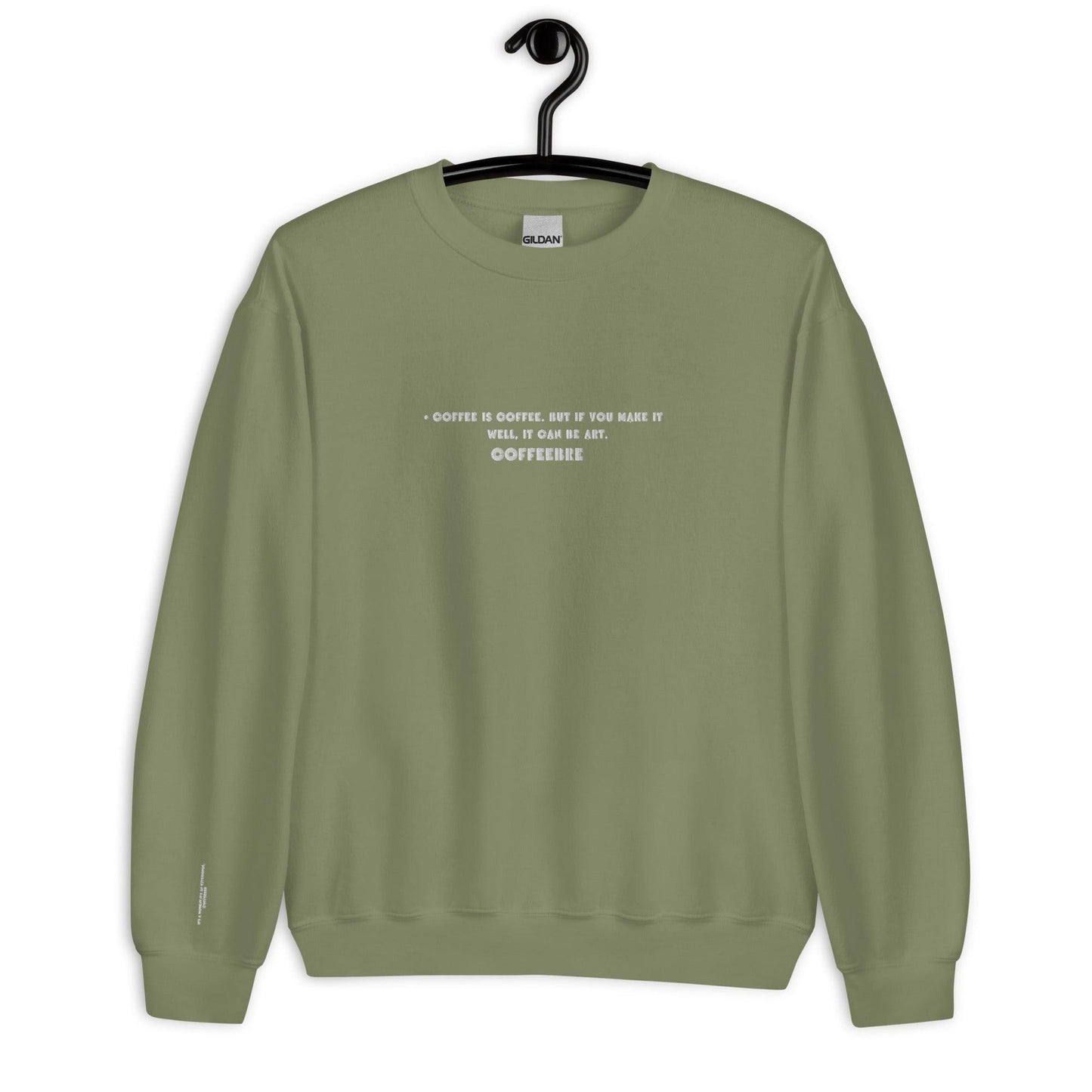 Embroidered Athleisure Unisex Crewneck Sweatshirt - COFFEEBRE