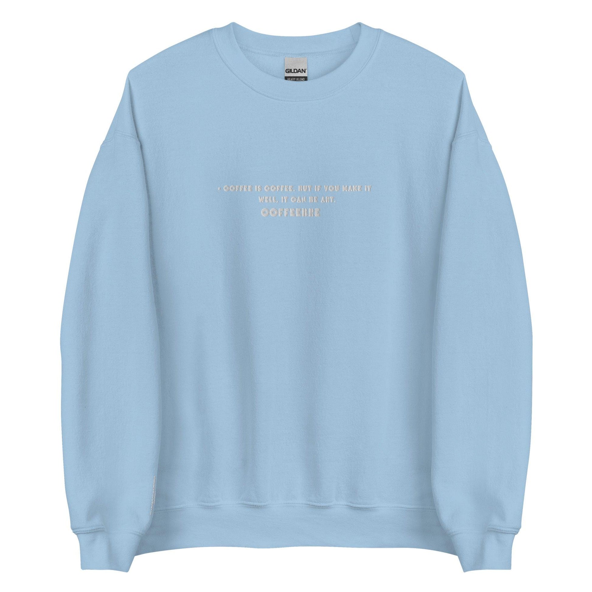 Embroidered Athleisure Unisex Crewneck Sweatshirt - COFFEEBRE