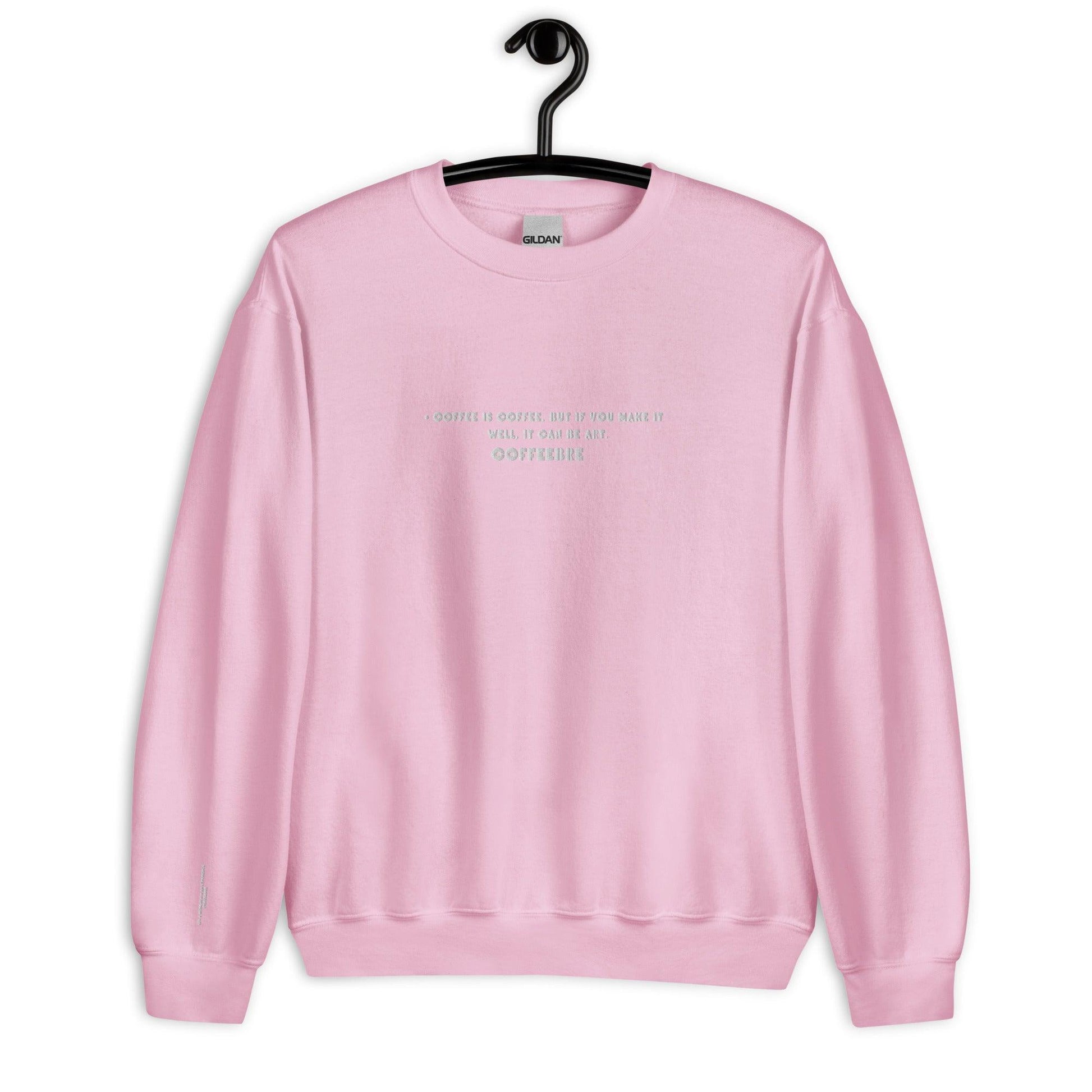 Embroidered Athleisure Unisex Crewneck Sweatshirt - COFFEEBRE