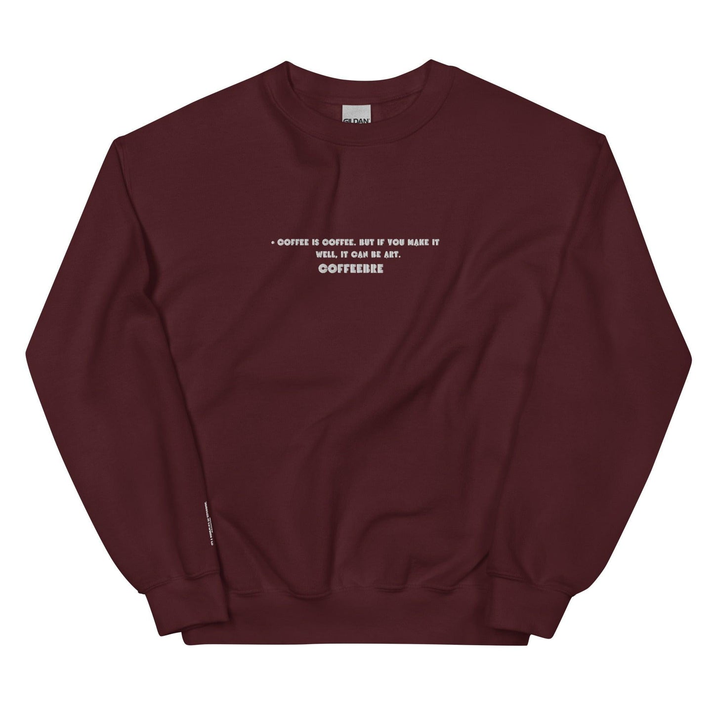 Embroidered Athleisure Unisex Crewneck Sweatshirt - COFFEEBRE