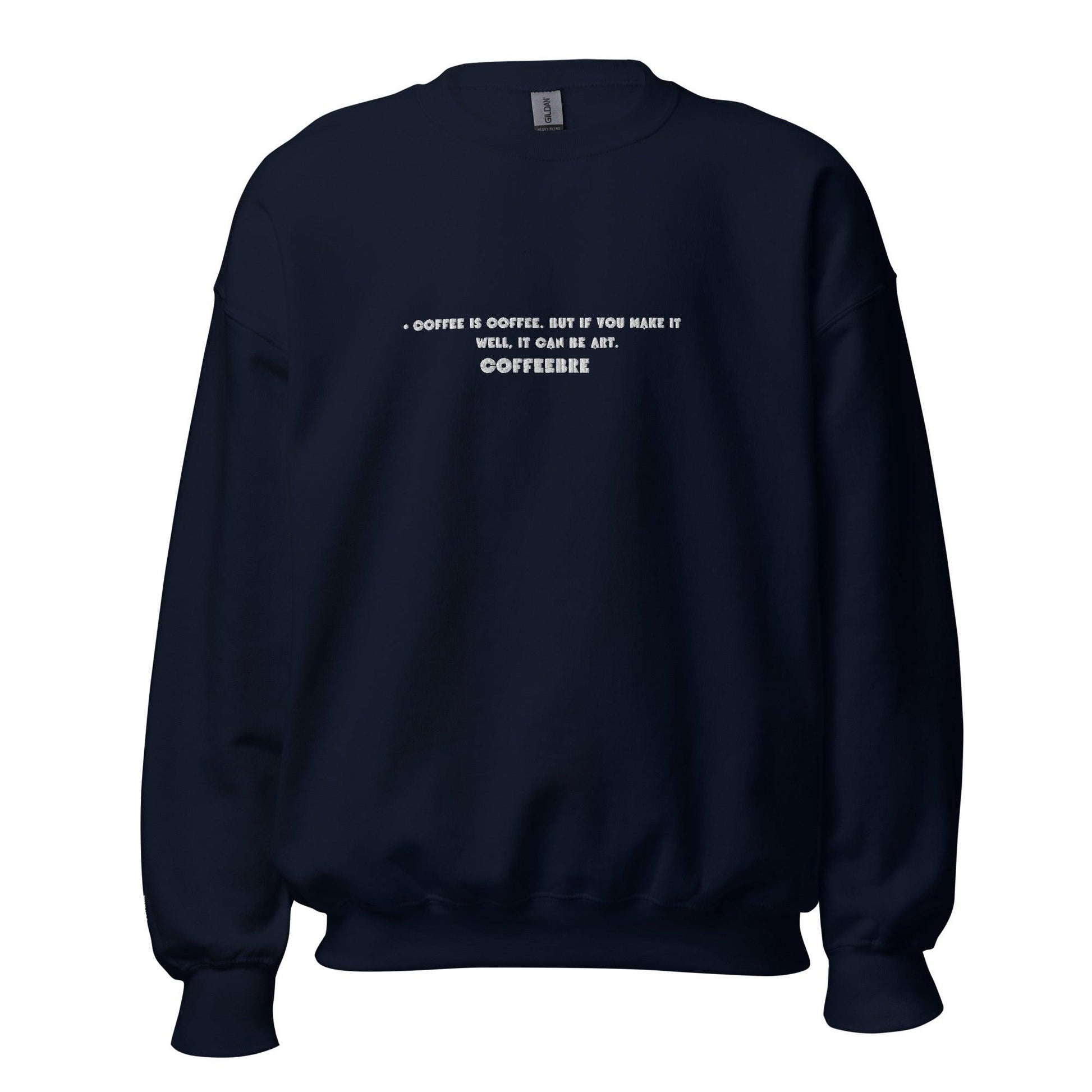 Embroidered Athleisure Unisex Crewneck Sweatshirt - COFFEEBRE