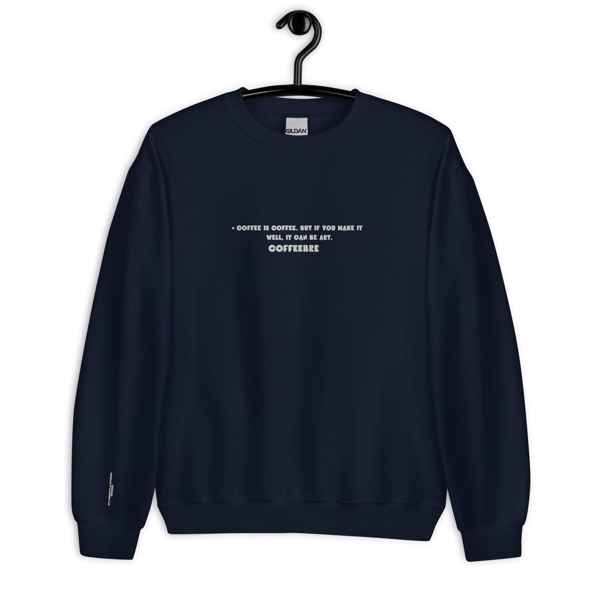 Embroidered Athleisure Unisex Crewneck Sweatshirt - COFFEEBRE