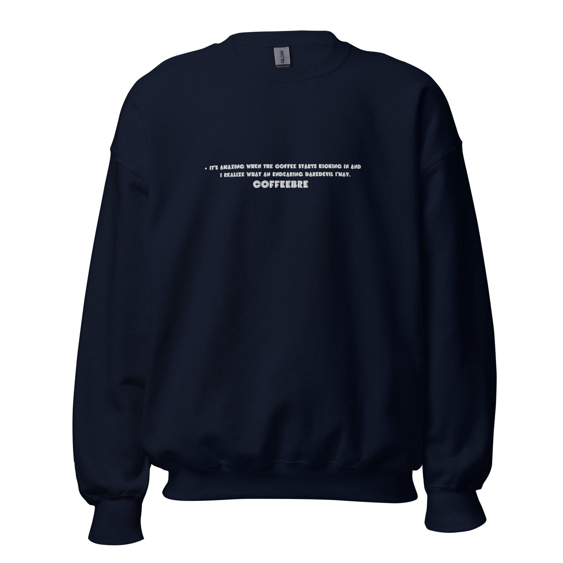 Embroidered Athleisure Unisex Sweatshirt - COFFEEBRE