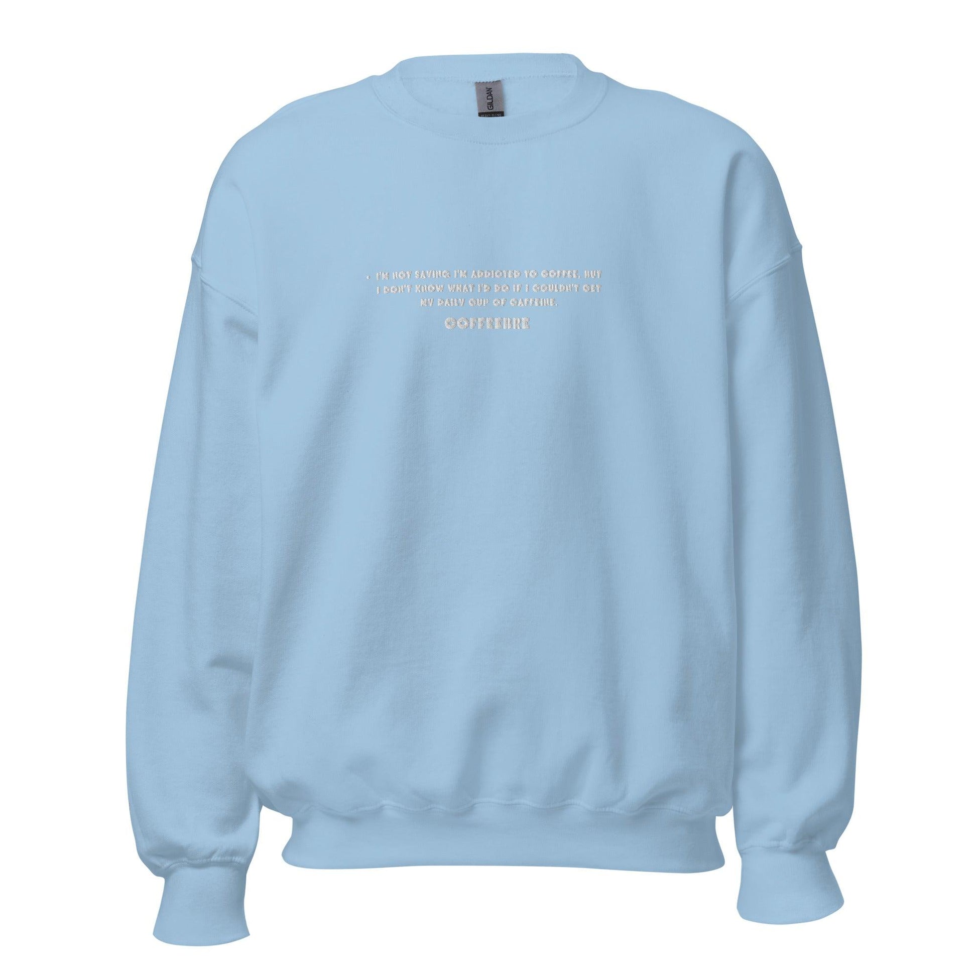 Embroidered Casual Style Unisex Sweatshirt - COFFEEBRE