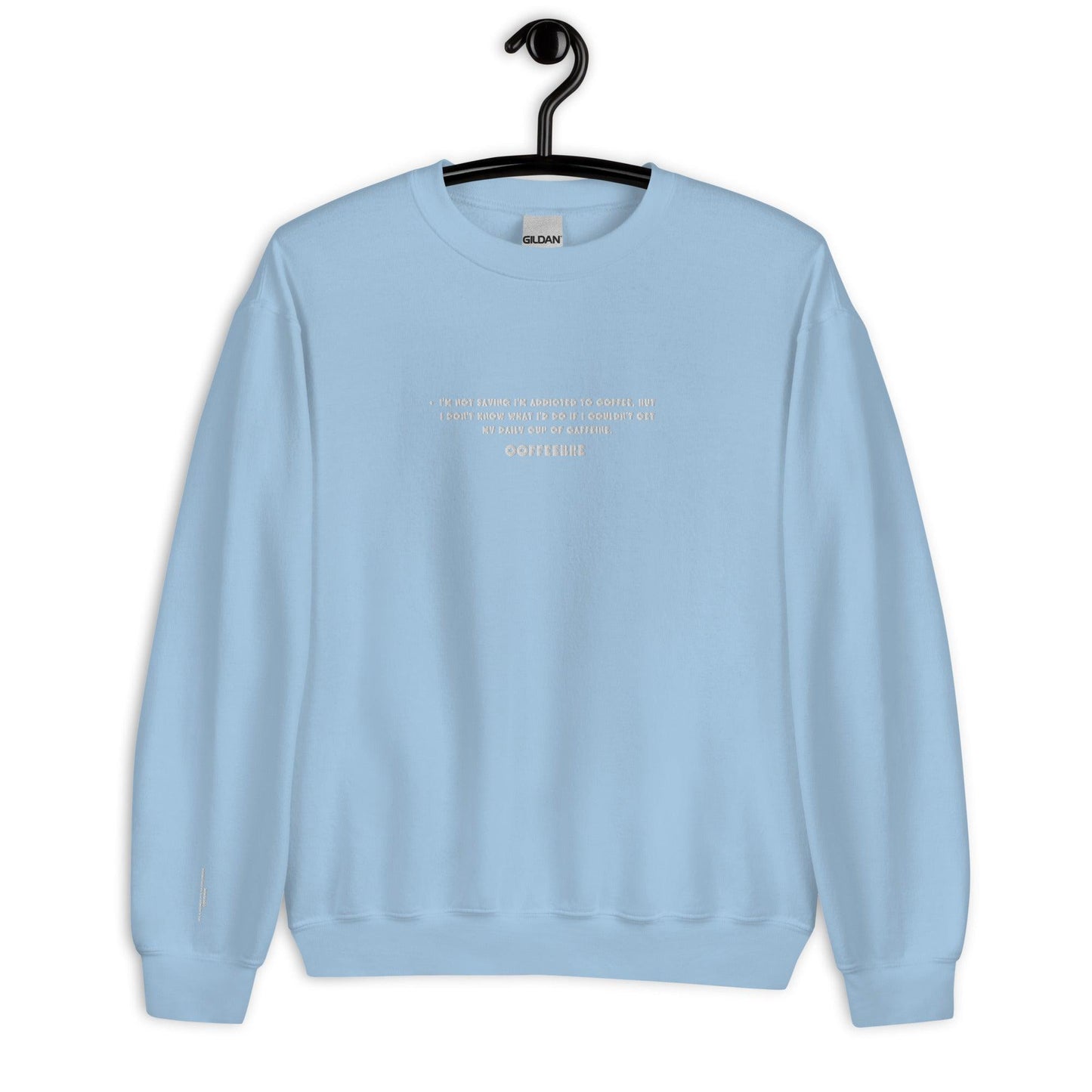 Embroidered Casual Style Unisex Sweatshirt - COFFEEBRE