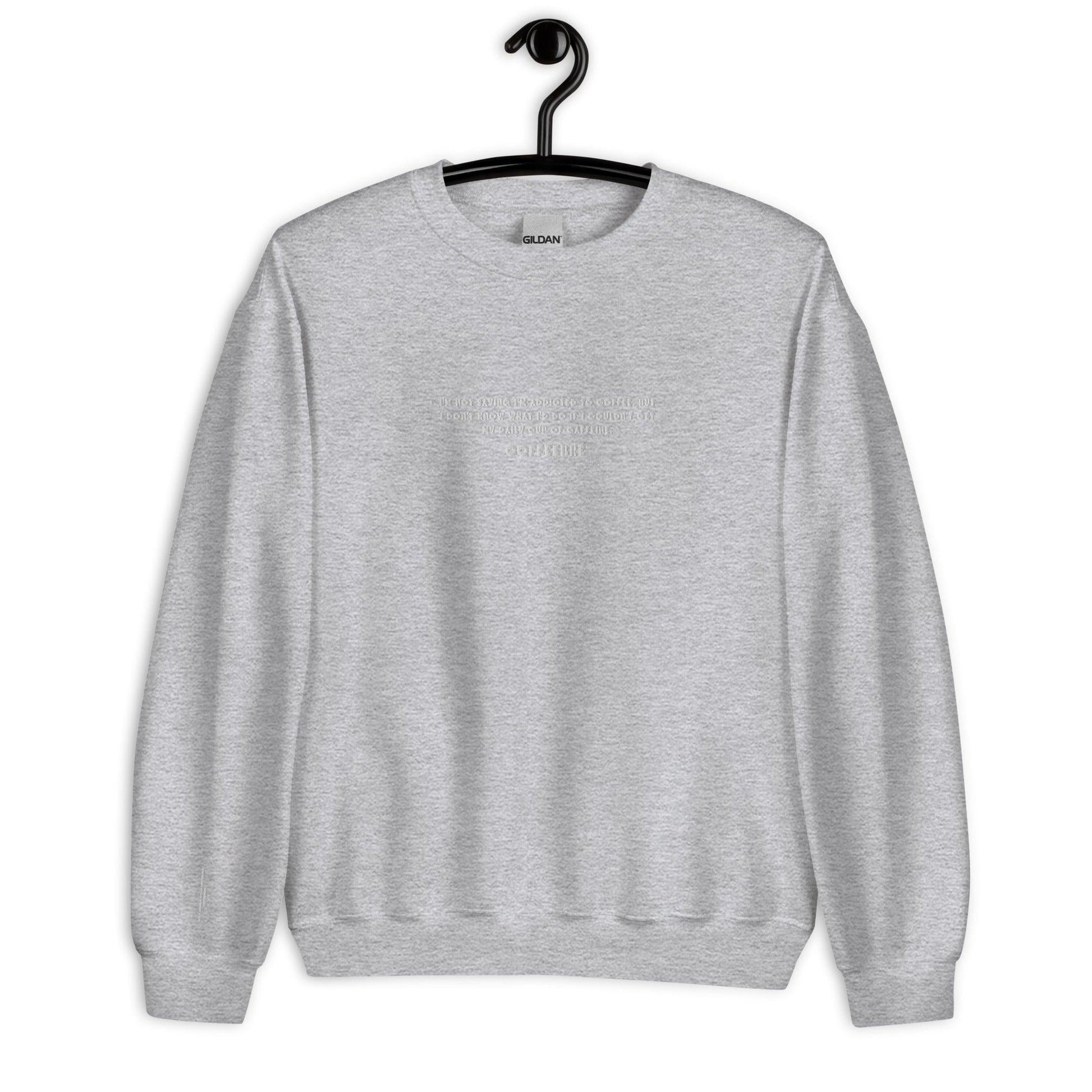 Embroidered Casual Style Unisex Sweatshirt - COFFEEBRE