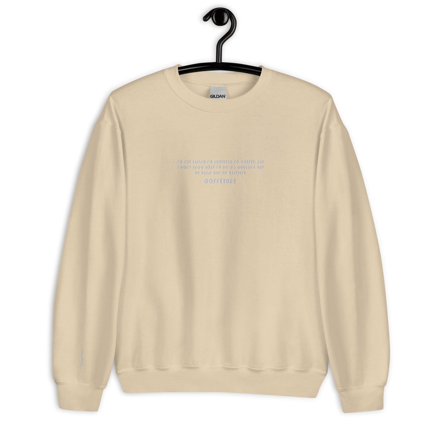 Embroidered Casual Style Unisex Sweatshirt - COFFEEBRE