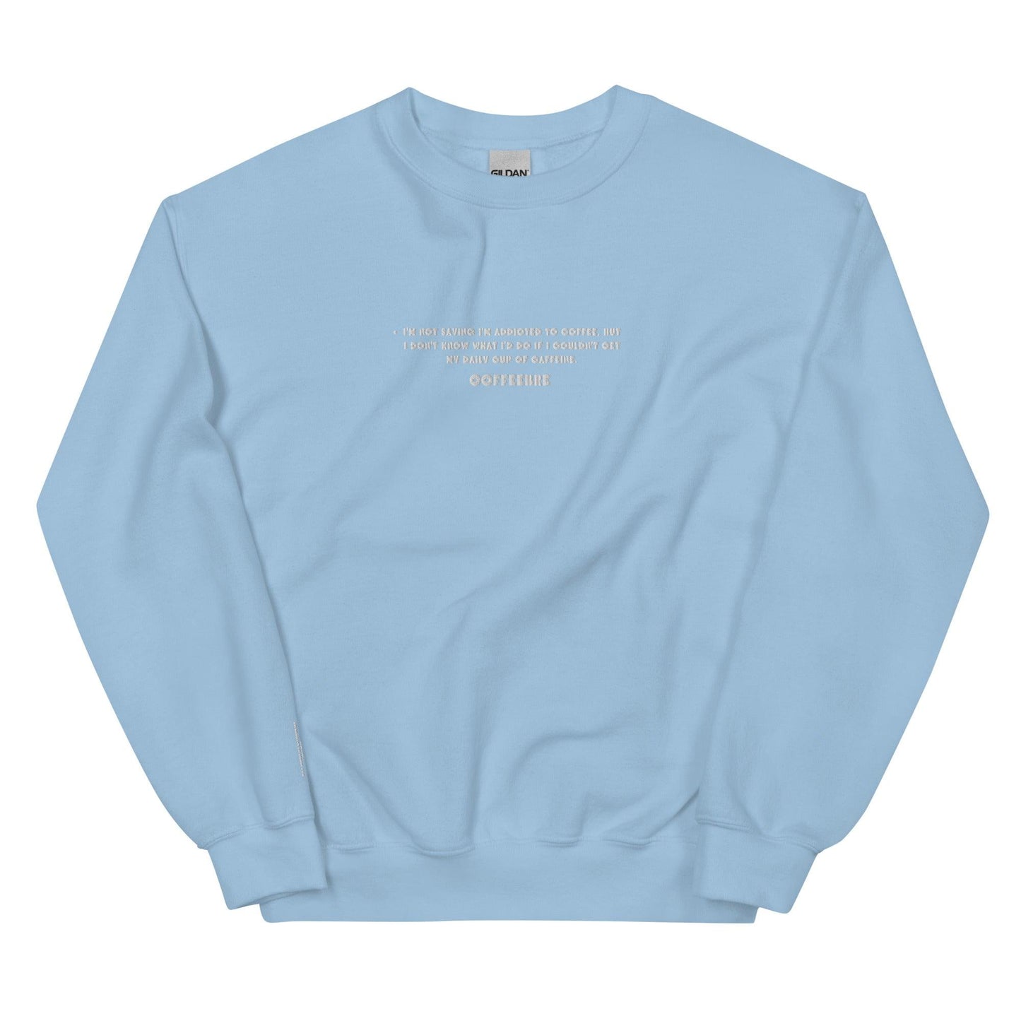 Embroidered Casual Style Unisex Sweatshirt - COFFEEBRE