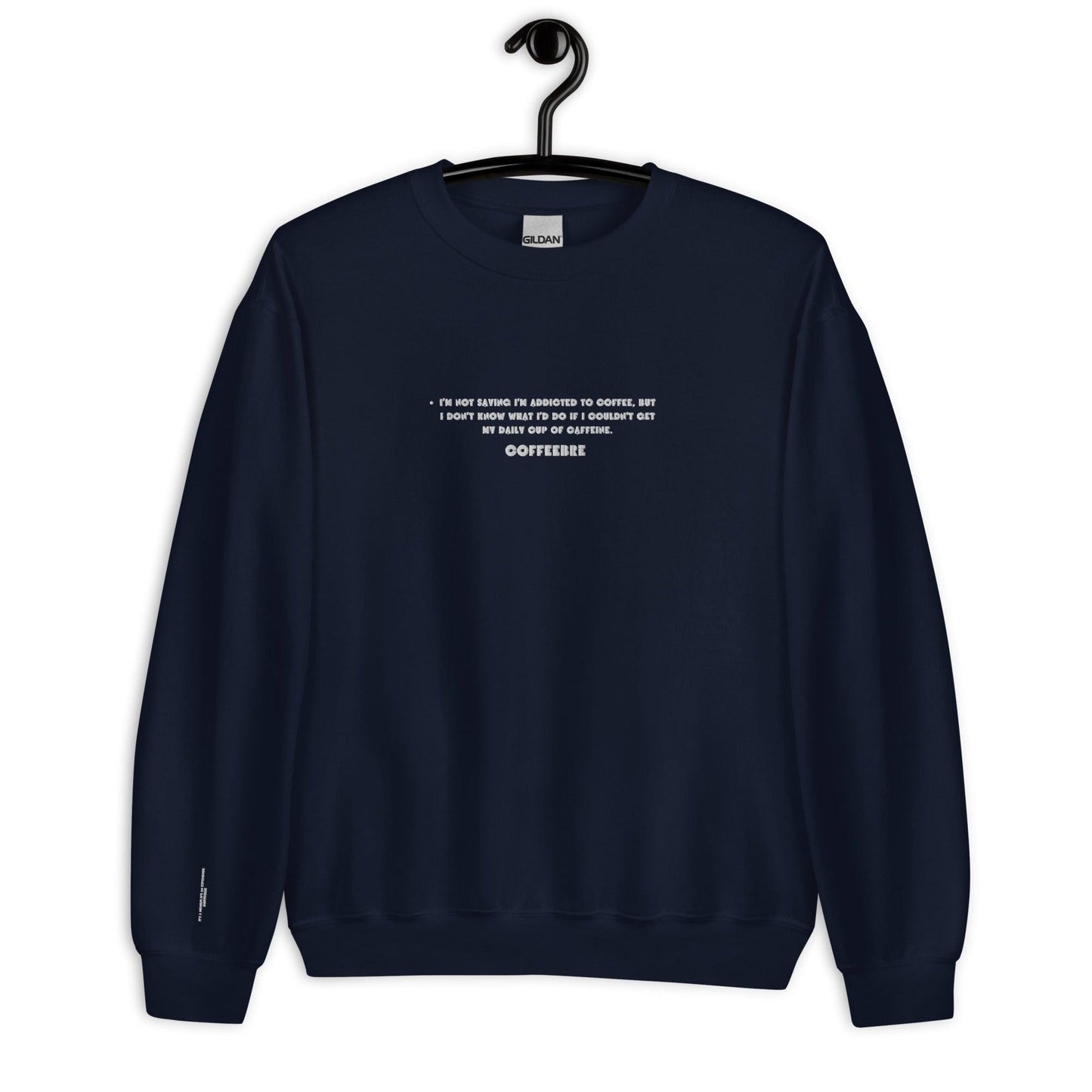 Embroidered Casual Style Unisex Sweatshirt - COFFEEBRE