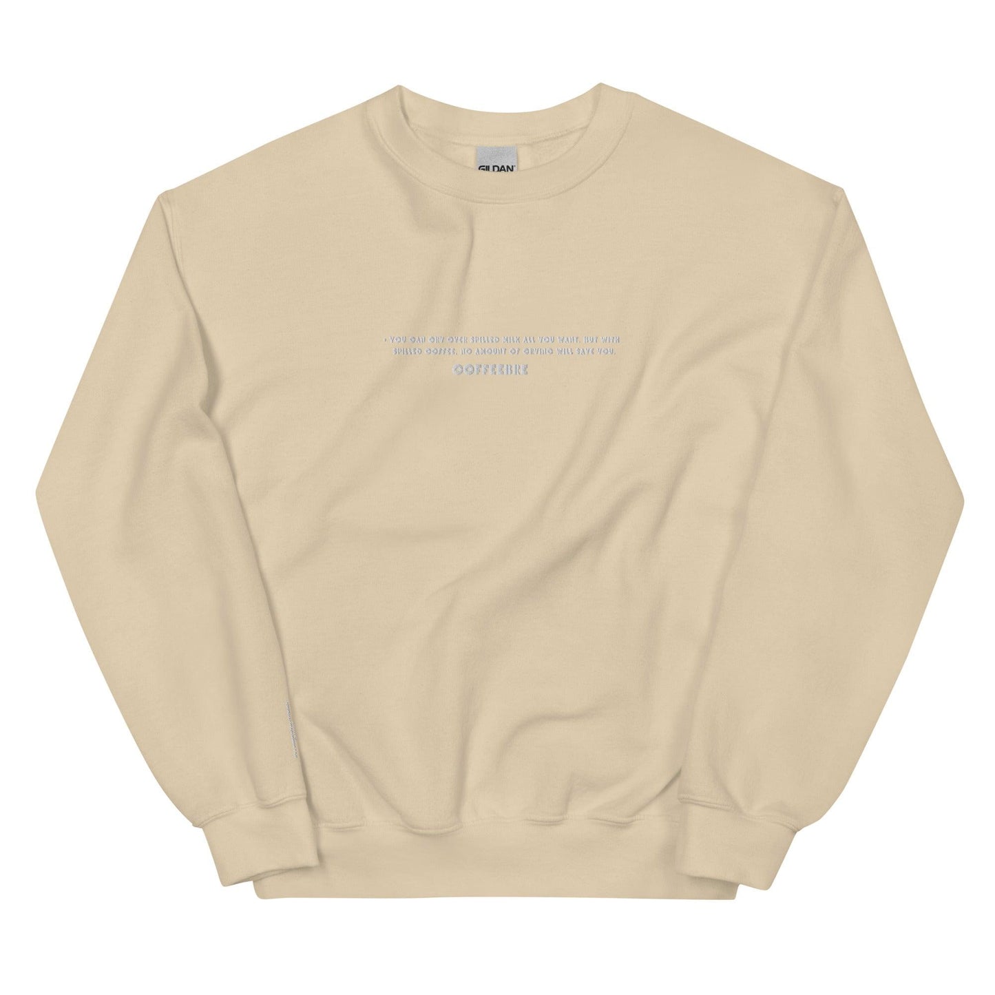 Embroidered Classic Unisex Crewneck Sweatshirt - COFFEEBRE