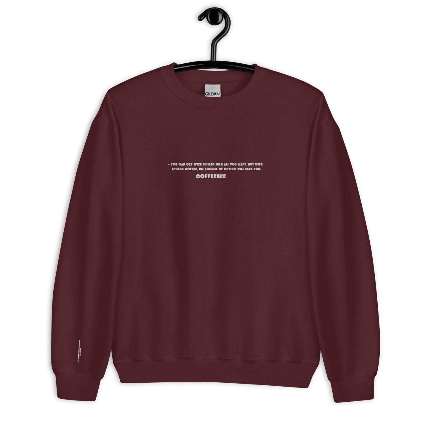 Embroidered Classic Unisex Crewneck Sweatshirt - COFFEEBRE