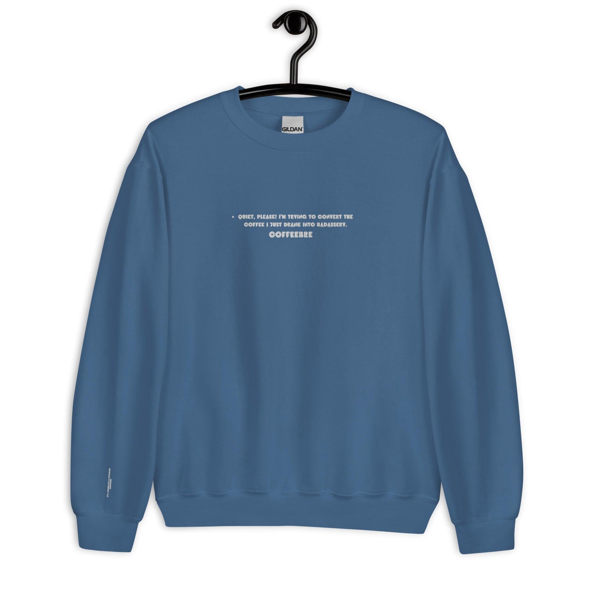 Embroidered Coffee Lifestyle Unisex Crewneck Sweatshirt - COFFEEBRE