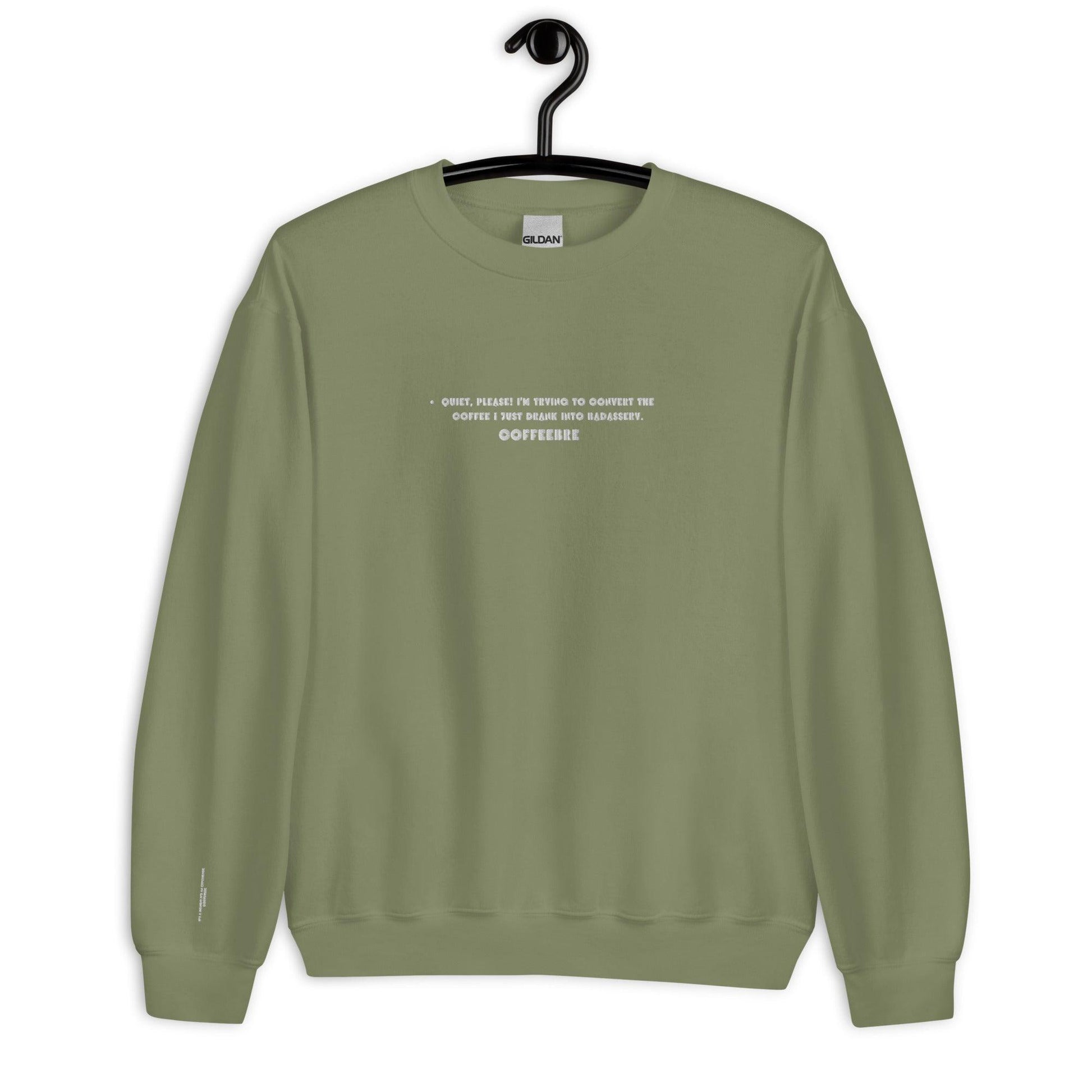 Embroidered Coffee Lifestyle Unisex Crewneck Sweatshirt - COFFEEBRE