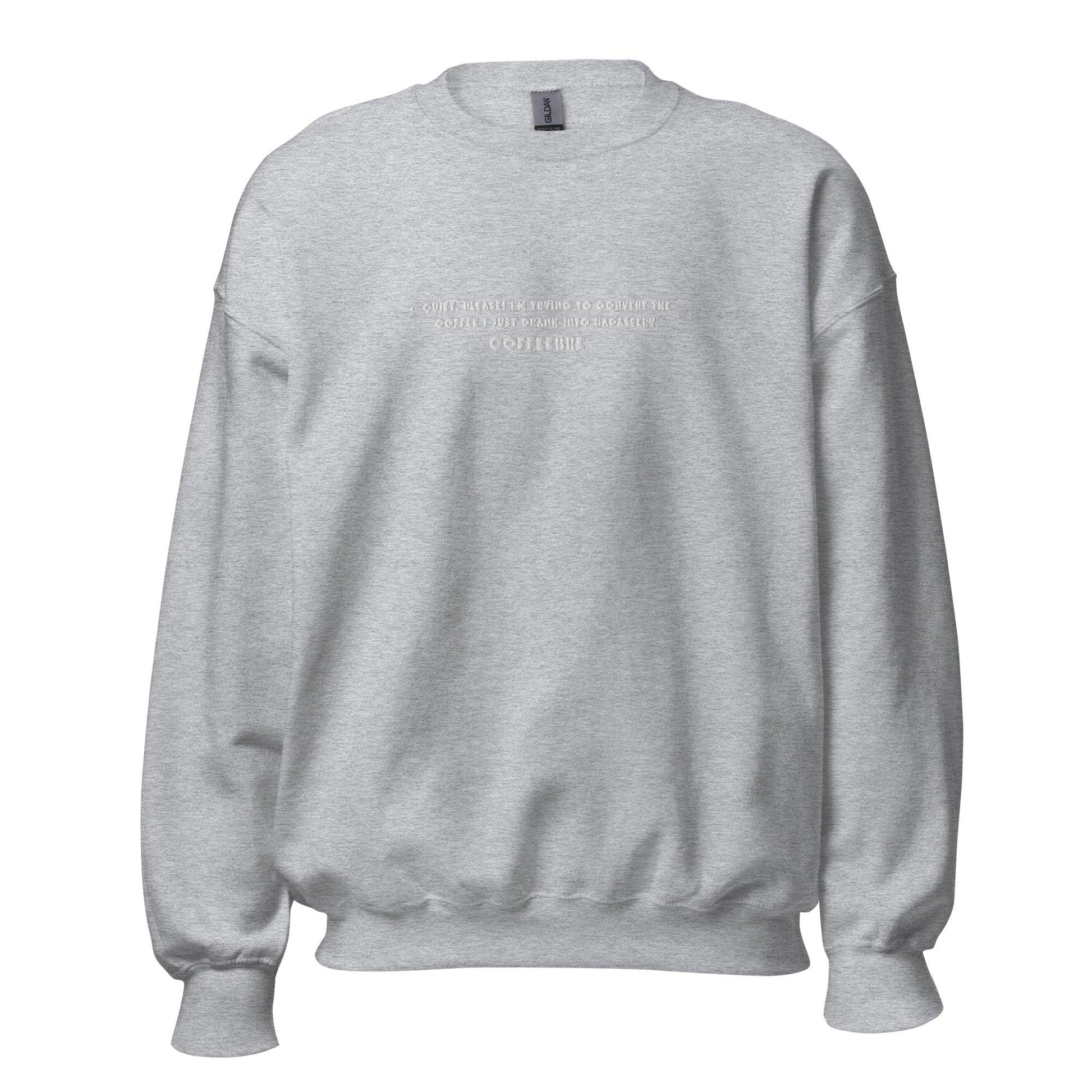 Embroidered Coffee Lifestyle Unisex Crewneck Sweatshirt - COFFEEBRE