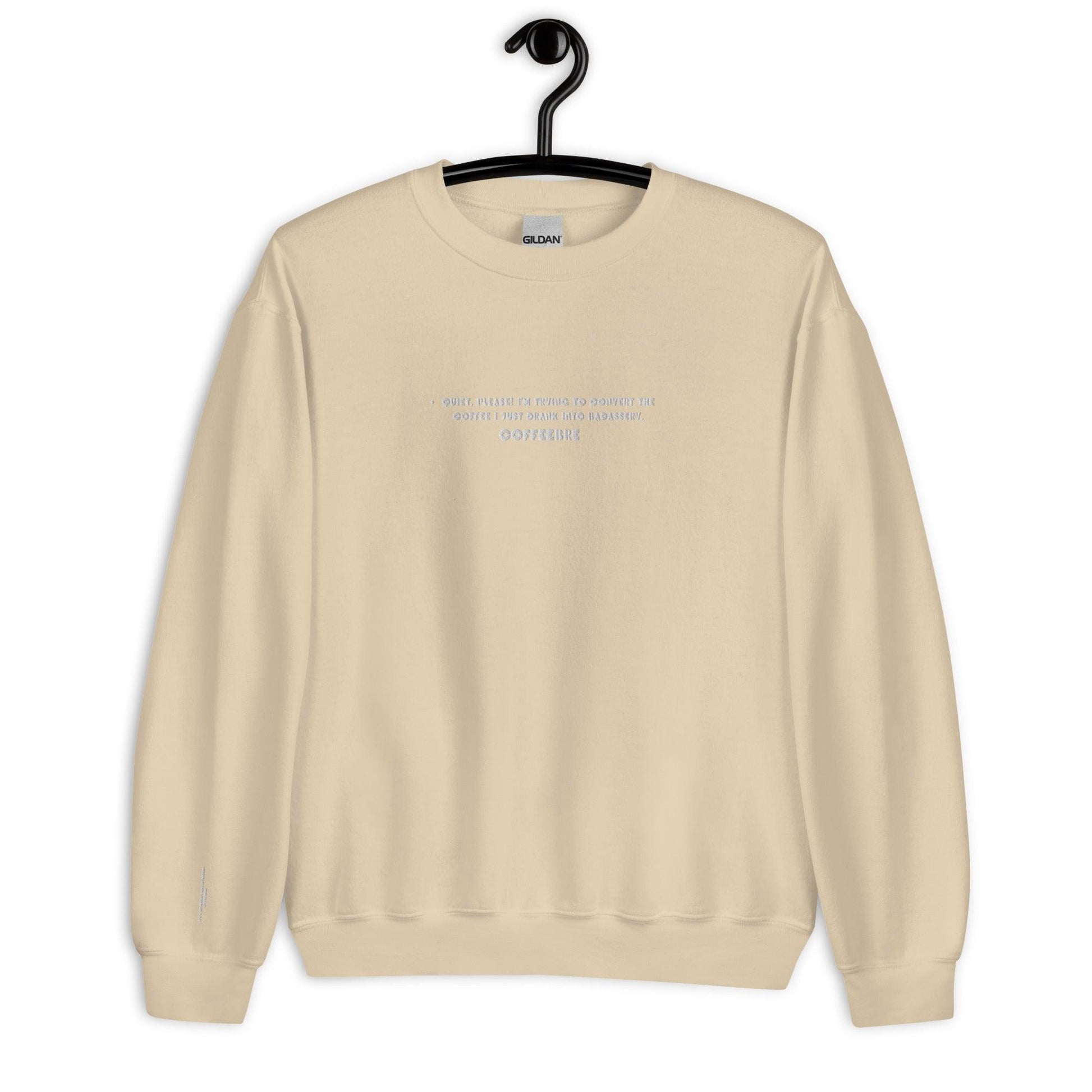 Embroidered Coffee Lifestyle Unisex Crewneck Sweatshirt - COFFEEBRE